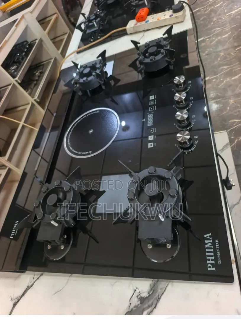 Original PHIIMA Built-in 4+1 Flips Up Automatic Gas Electric Cooker