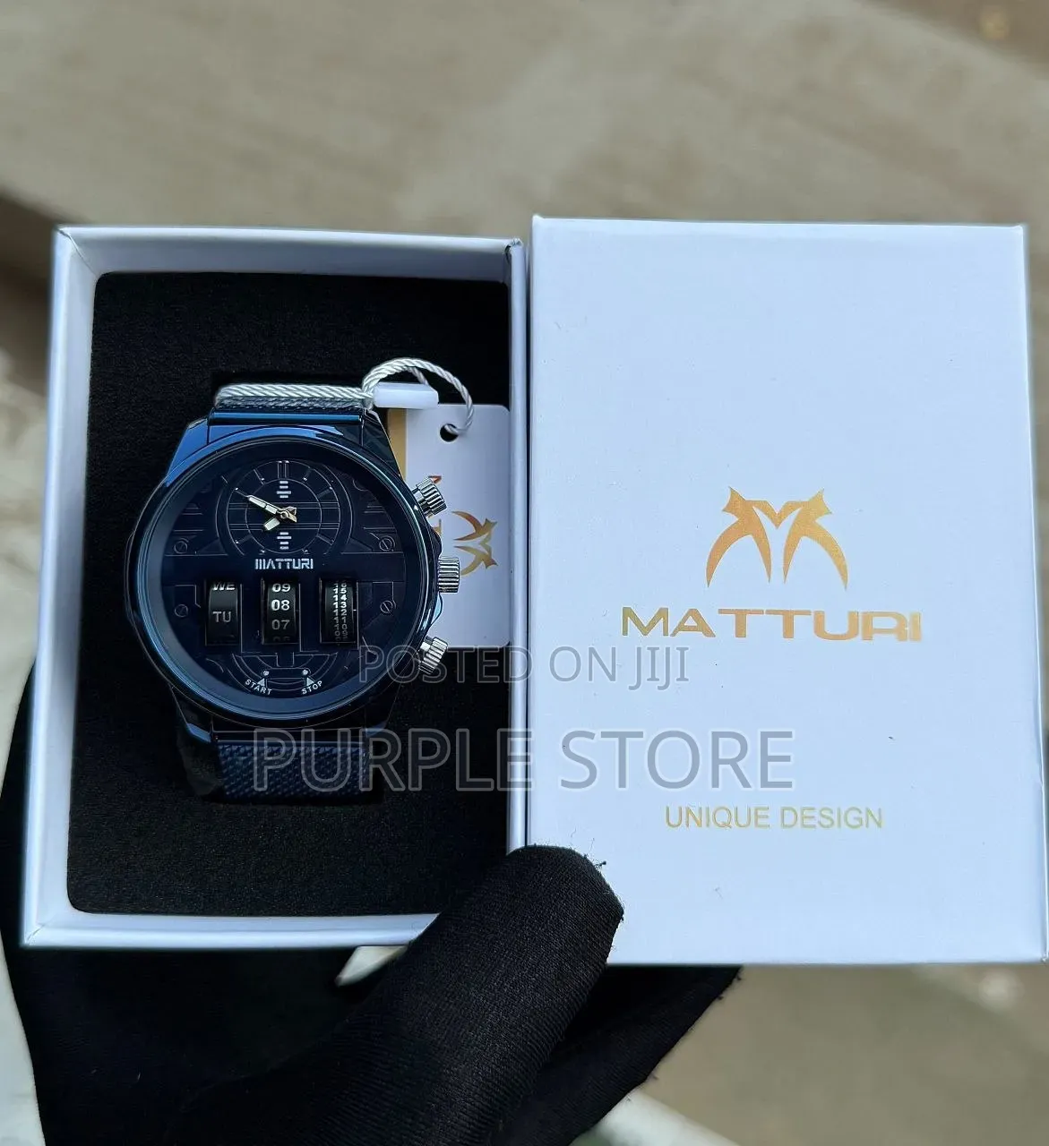 Matturi Net Chain Strap Meter Design Watch