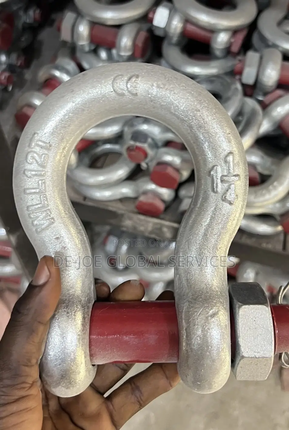 12 Ton Bolt Type Anchor Shackle CE Certified Heavy Duty Lifting