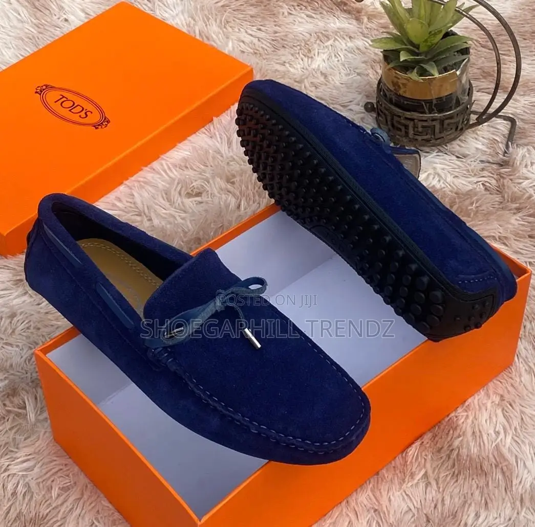 Men's Suede Leather Bow Tie Tod's Shoes | Refined Italian Elegance