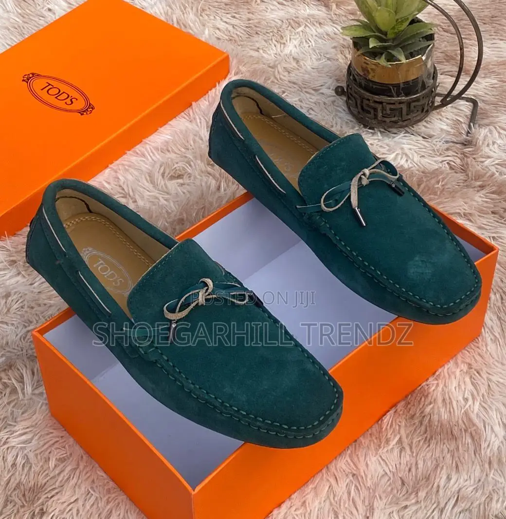 Men's Suede Leather Bow Tie Tod's Shoes | Refined Italian Elegance