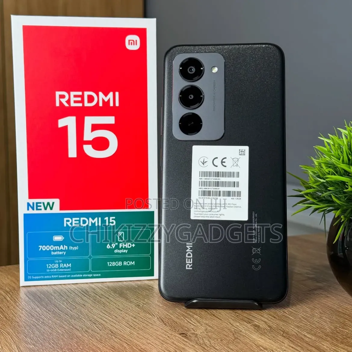 New Xiaomi Redmi 15 256 GB Black