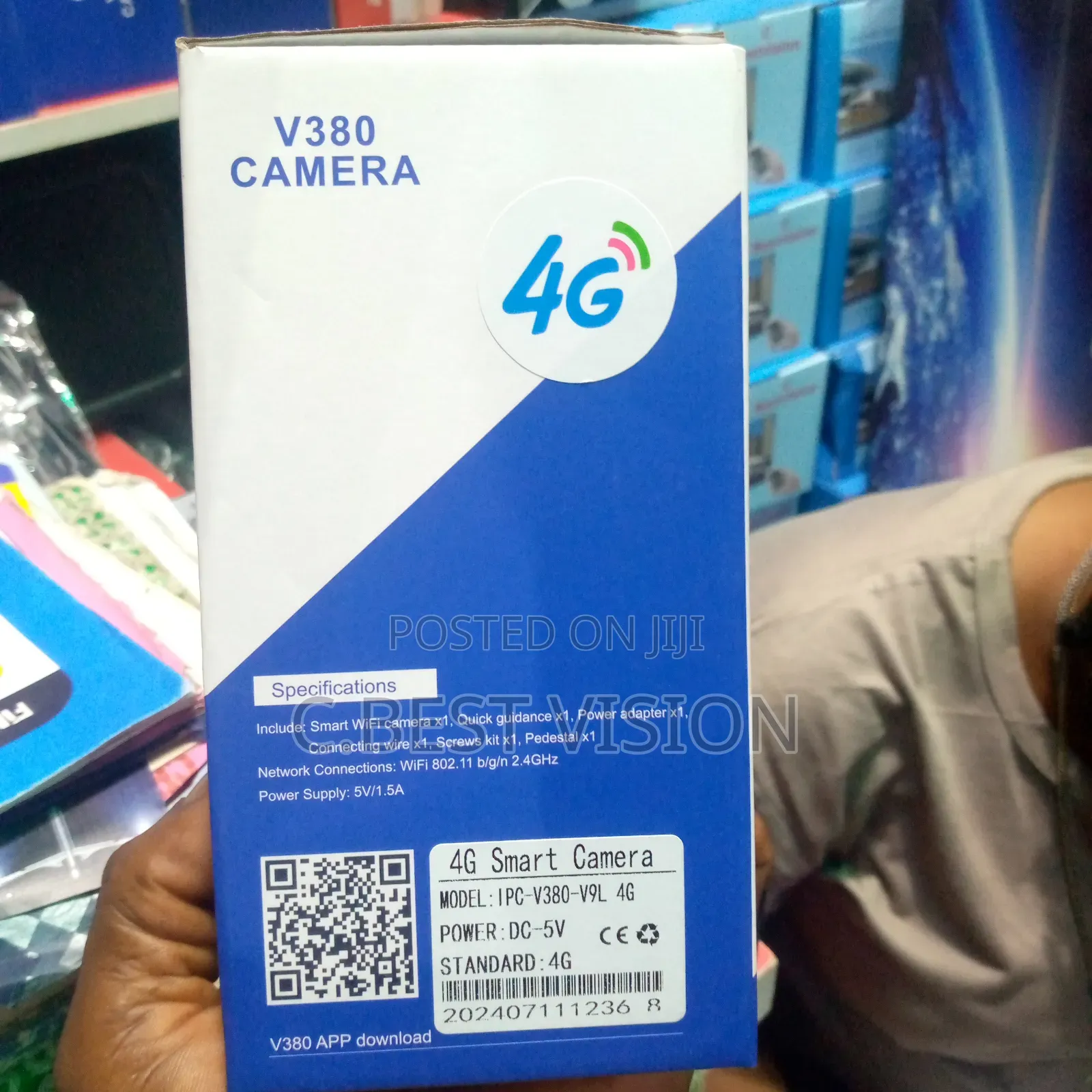 4G V380 Dual Lens Rotating Spy Camera