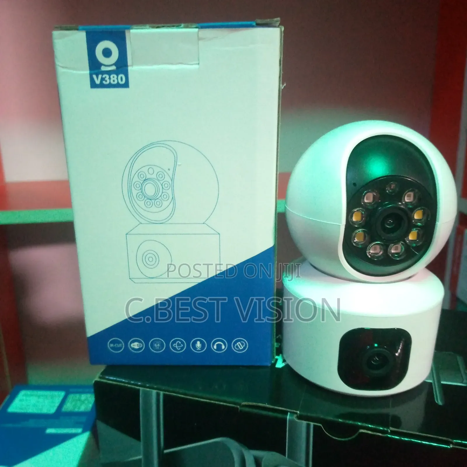 4G V380 Dual Lens Rotating Spy Camera
