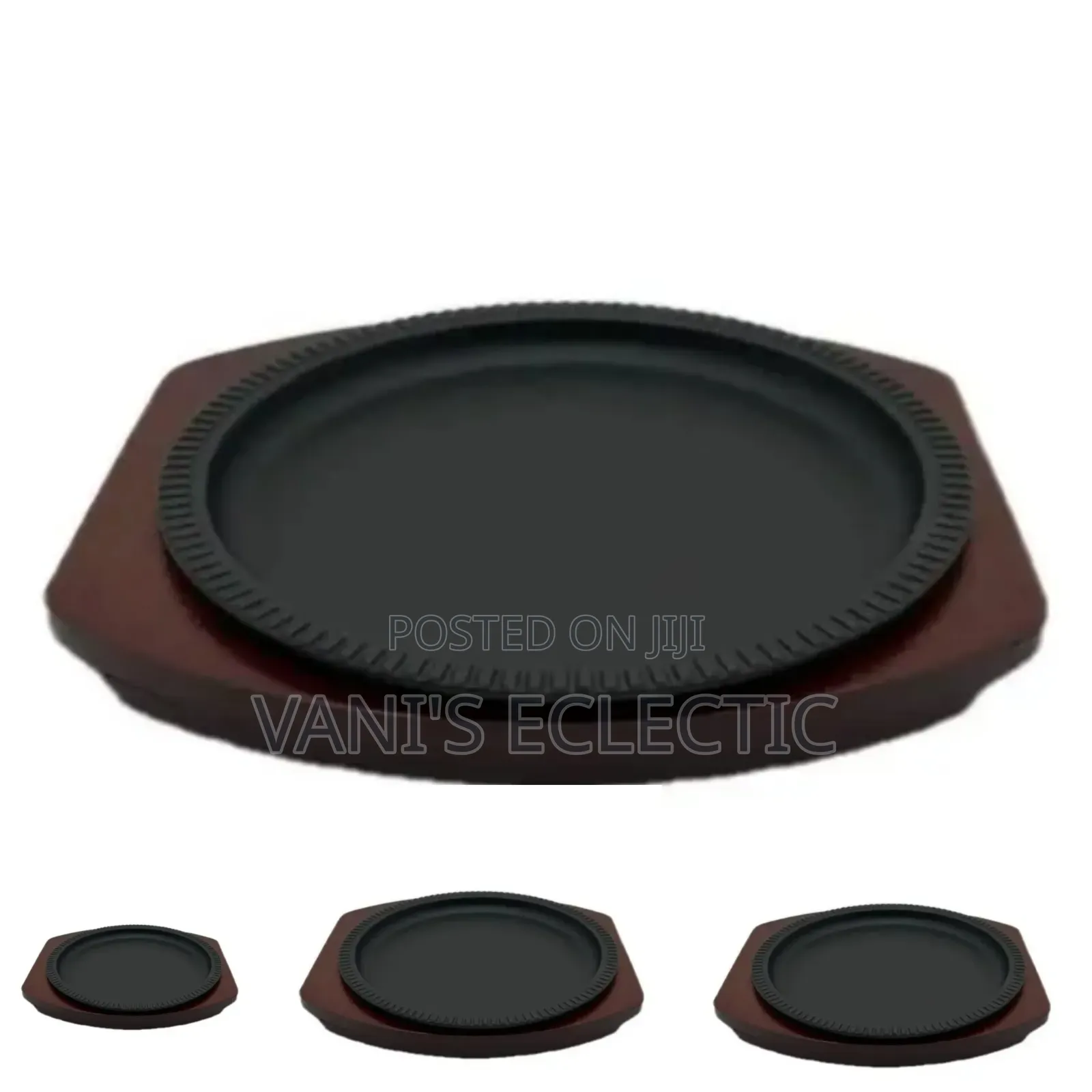 Round Cast Iron Sizzling Pan