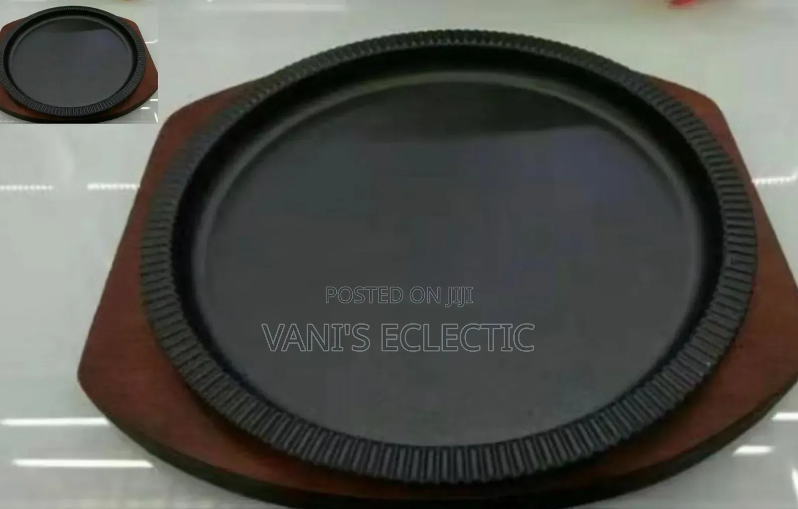 Round Cast Iron Sizzling Pan