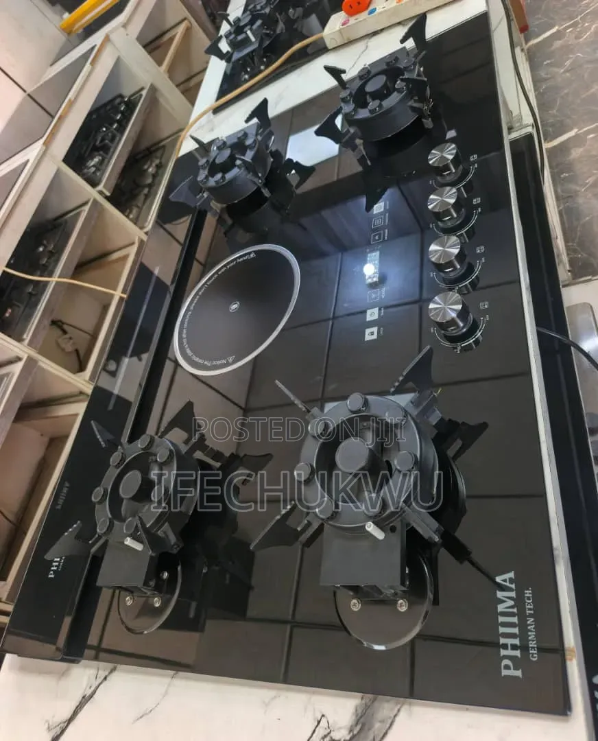 Original Quality PHIIMA Built-in 4+1 Flips Up Gas Electric Cooker.