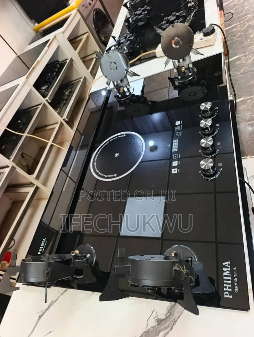Original Quality PHIIMA Built-in 4+1 Flips Up Gas Electric Cooker.