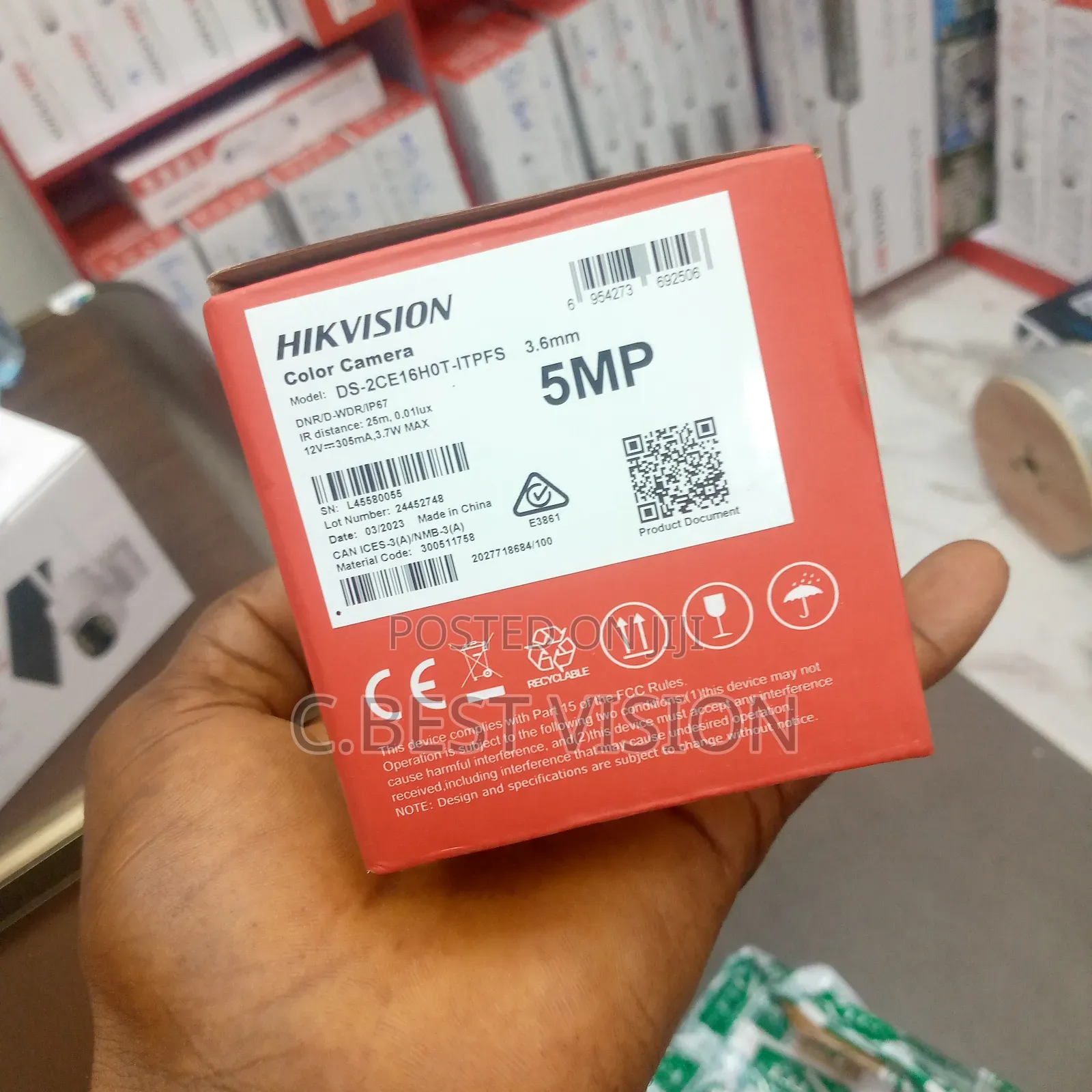 2MP Hikvision Outdoor Indoor Security Surveillance Camera.