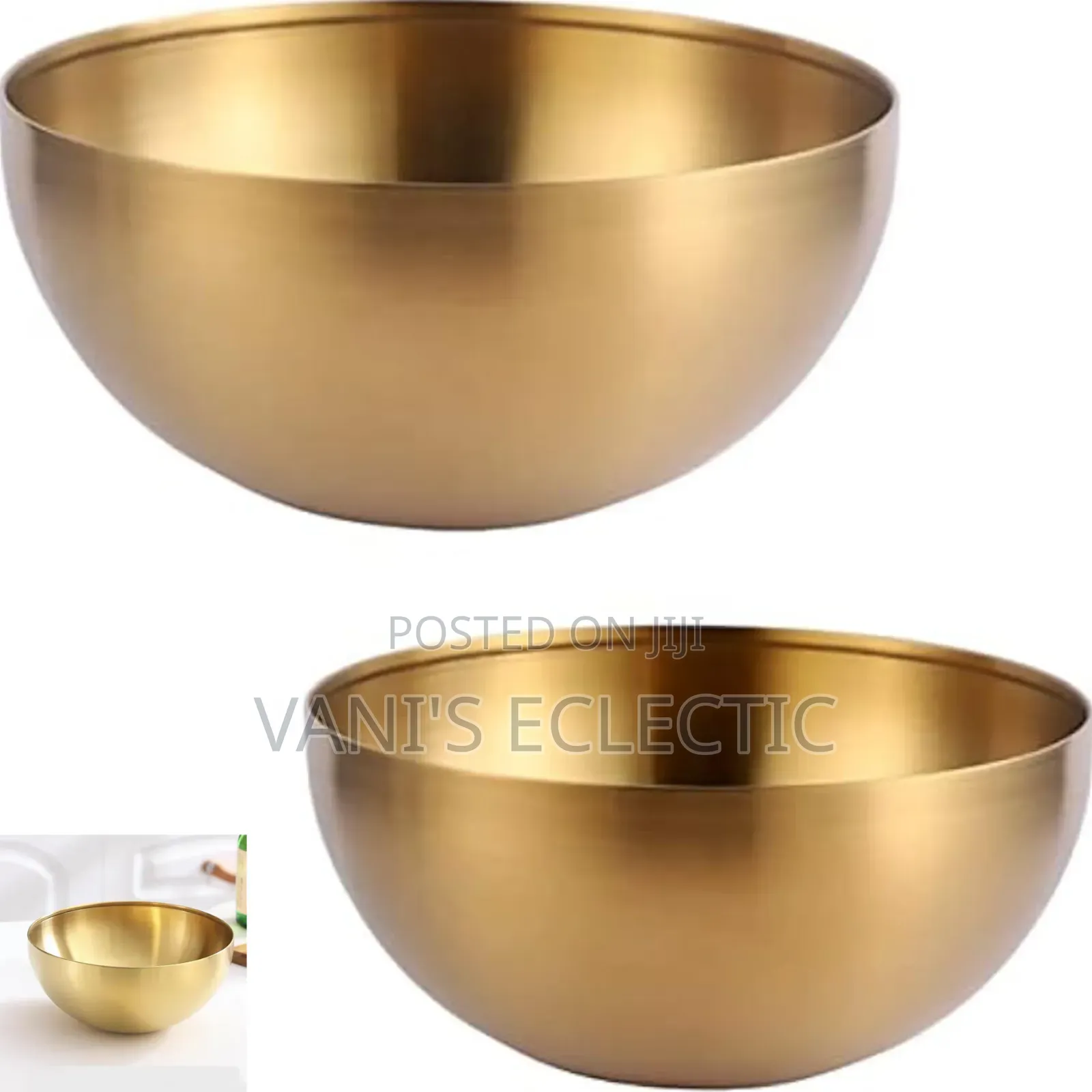 Golden Stainless Steel Bowl
