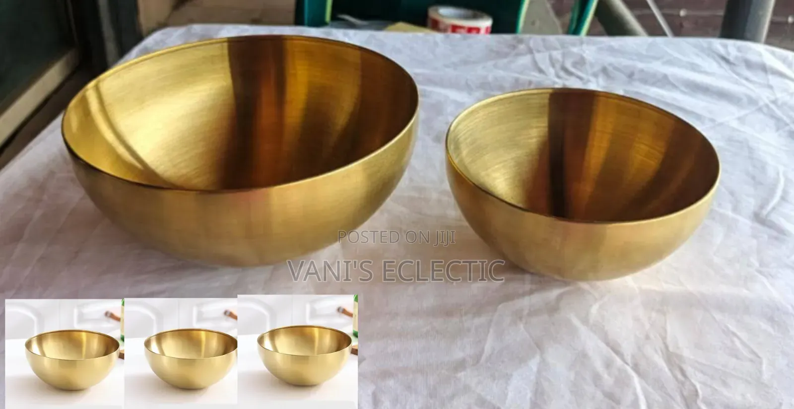 Golden Stainless Steel Bowl