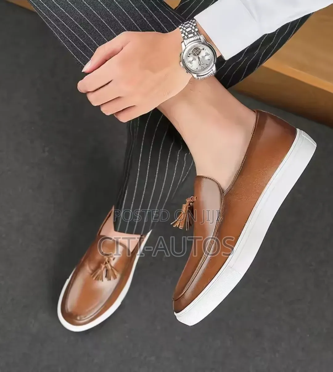 Classy Men's Premium Tassel Loafers Shoe- 4 Leisure Trips Daily Runs