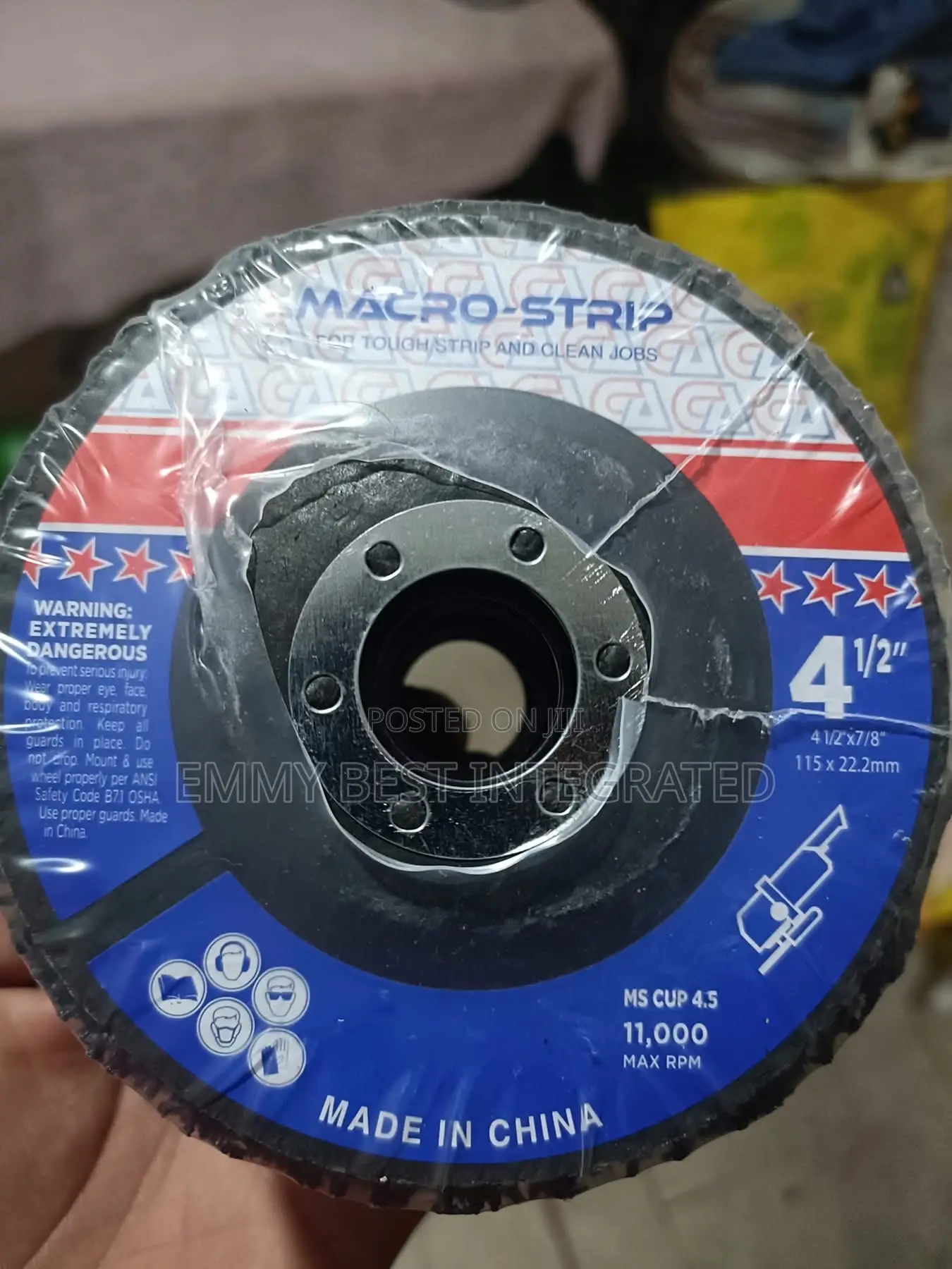4-1/2" × 7/8" Macro Strip Discs