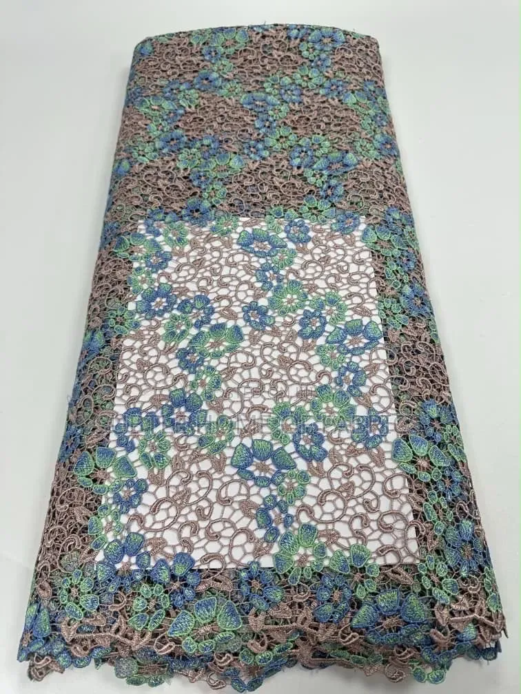 Luxury Guipure Lace Fabric – 5 Yards | Premium African Lace for Asoebi