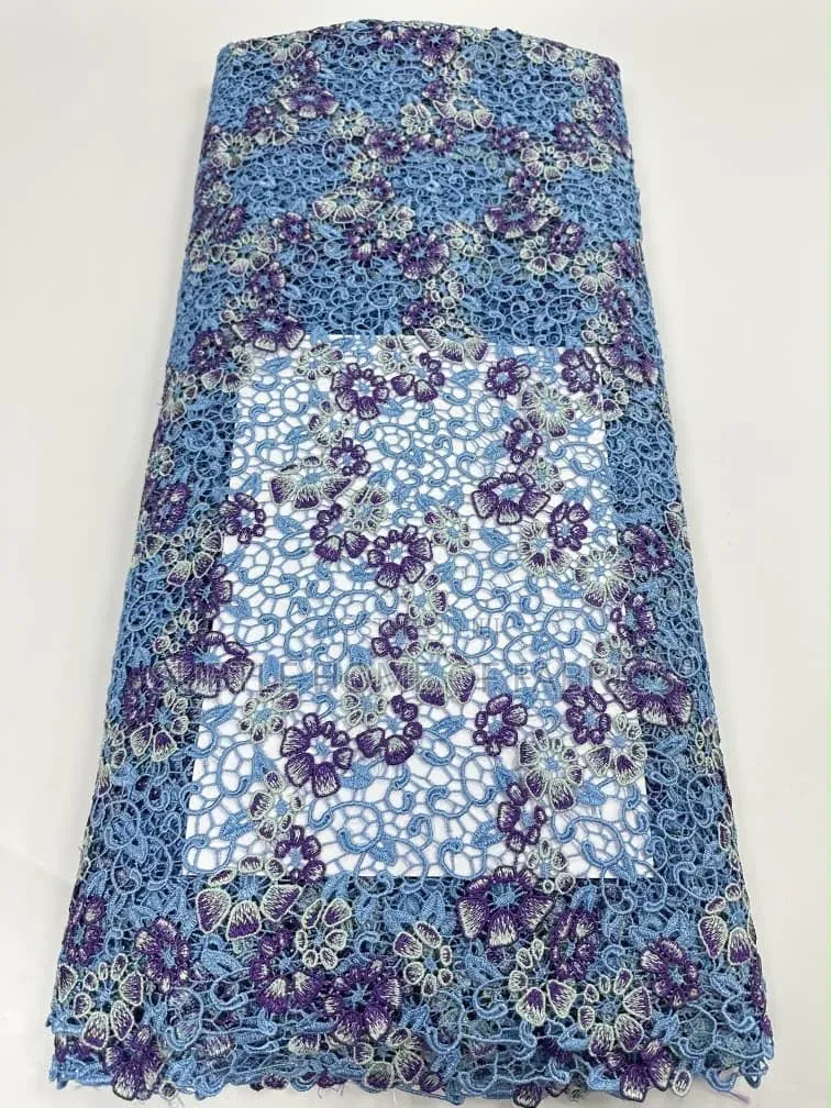 Luxury Guipure Lace Fabric – 5 Yards | Premium African Lace for Asoebi
