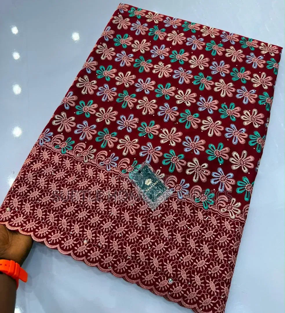 Luxury Voile LaceFabric–Premium Quality With Elegant Borders | 5 Yards