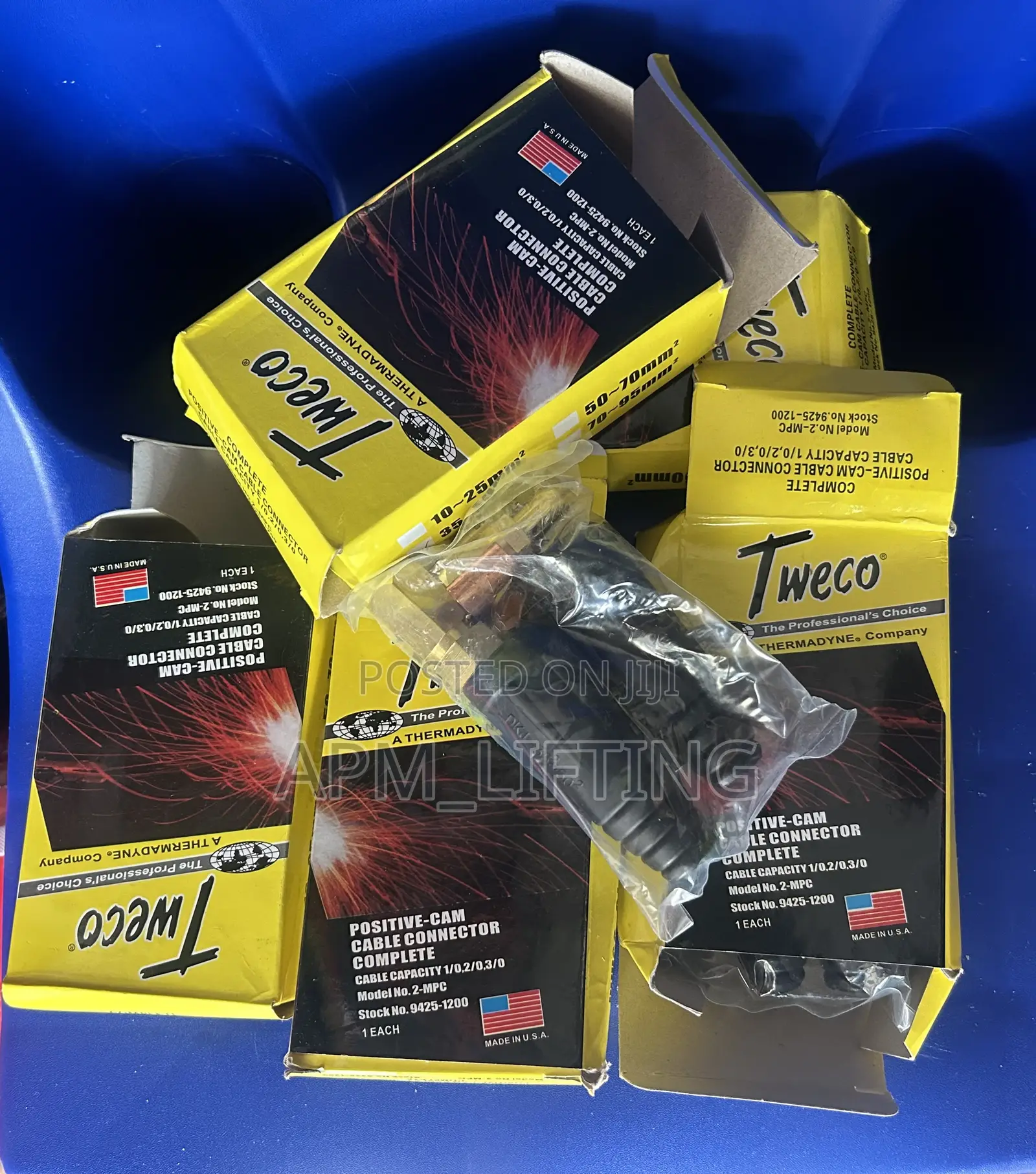 Tweco Cable Connectors, Used to Join Welding Cables Together.