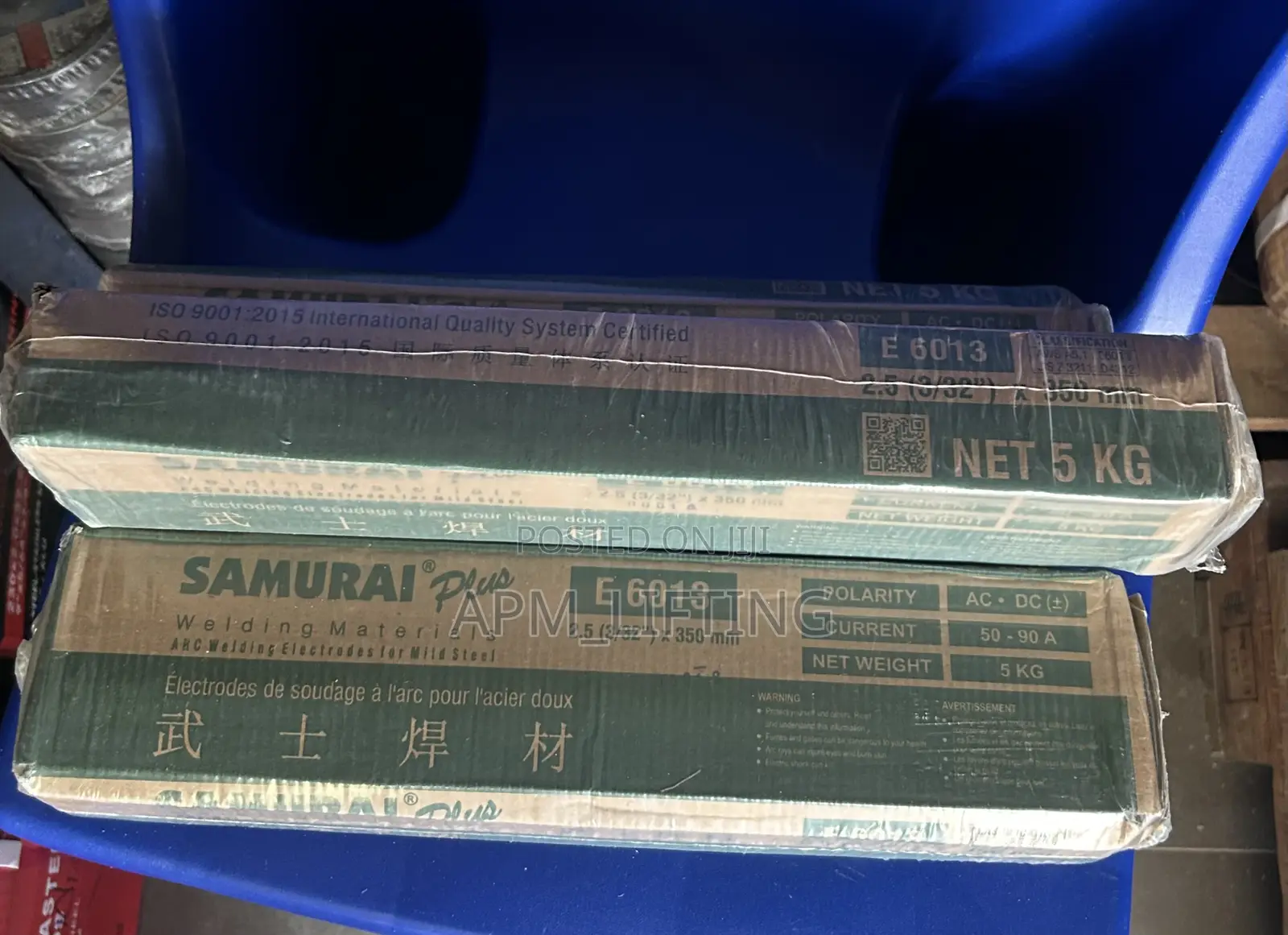 Samurai Welding Electrodes Available Both My-Steel and Low Hydrogen