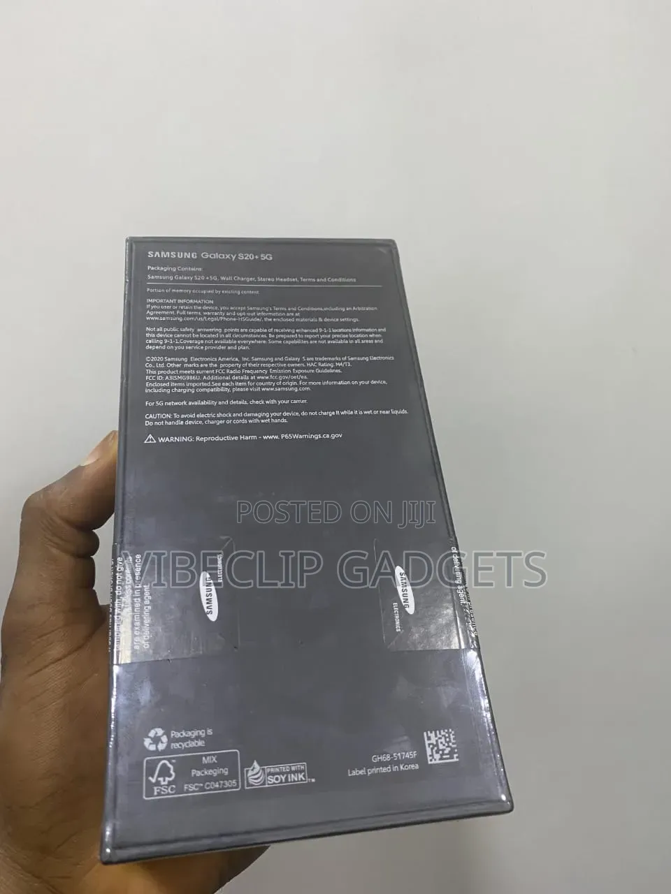 New Samsung Galaxy S20+ 5G 128 GB Black