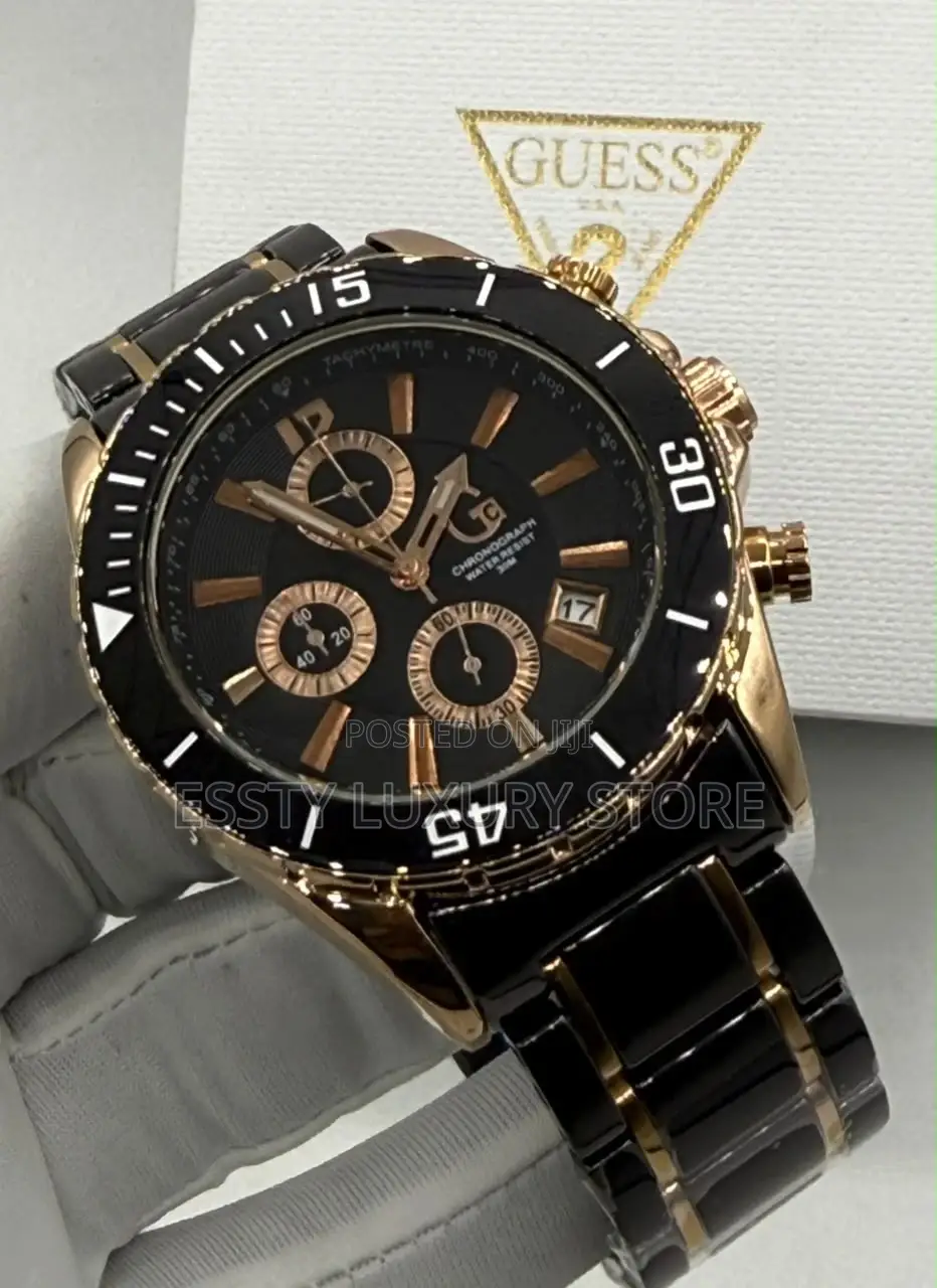 High Quality Luxury Guess Stainless Steel Wristwatch