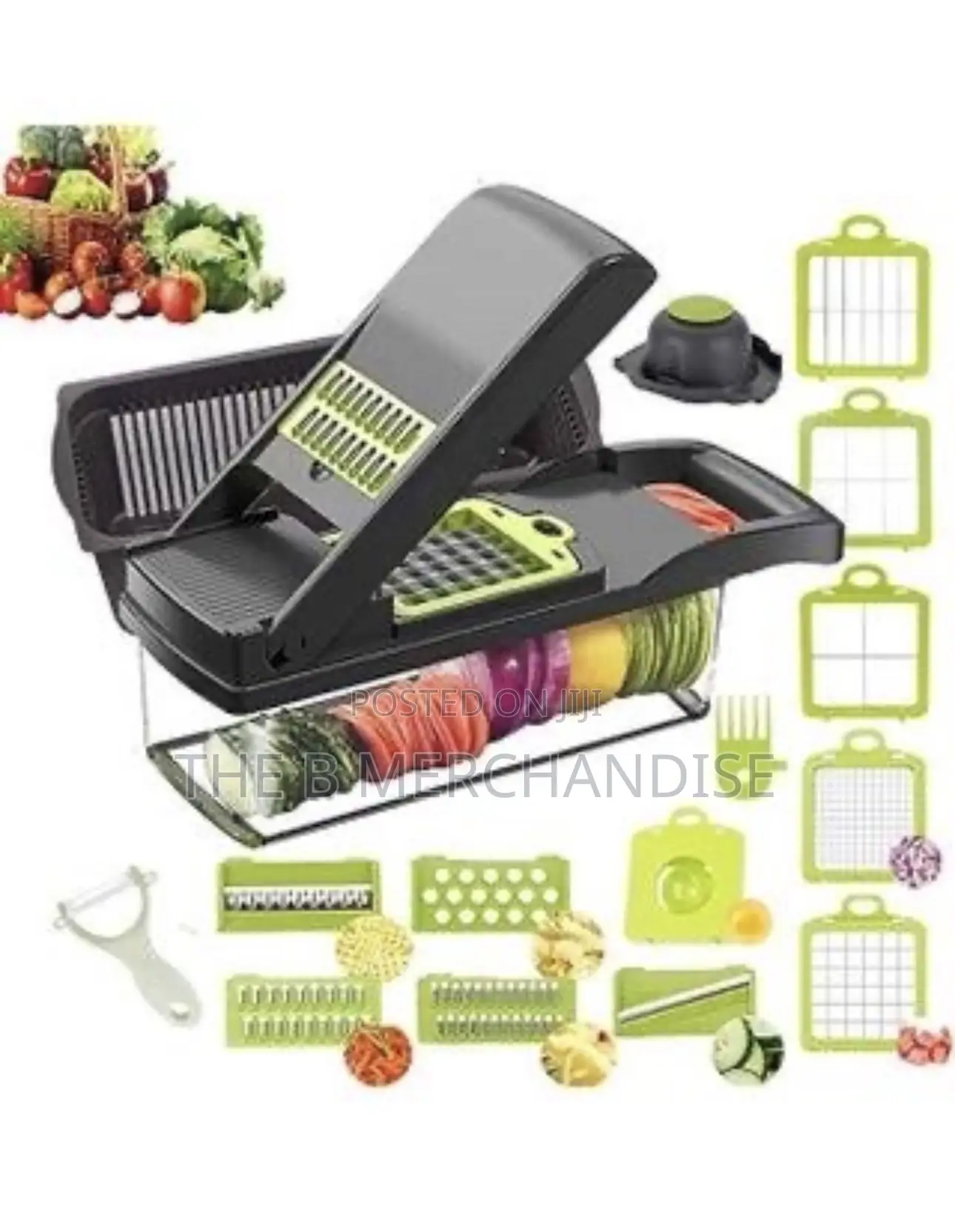 16-Piece Vegetable Slicer and Food Chopper Set (Veggie Slicer)