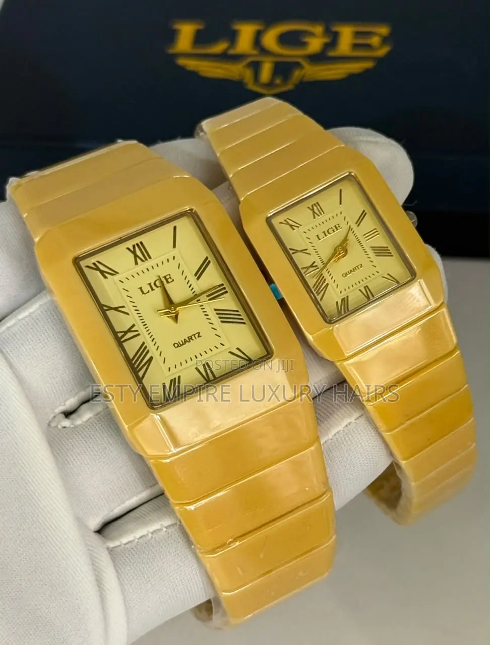 High Quality Luxury LIGE Couple Wristwatch
