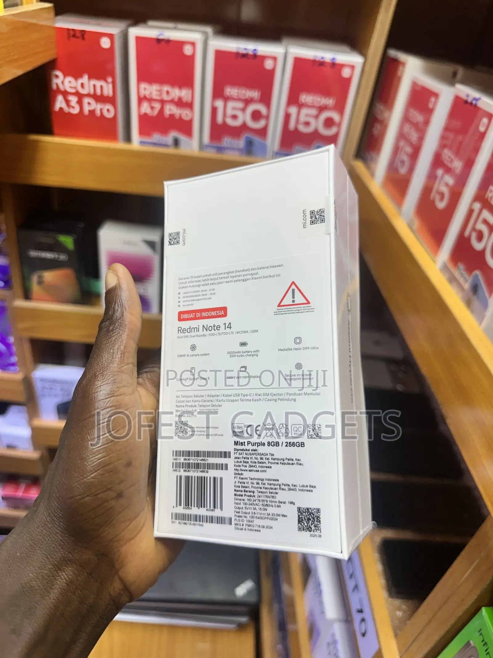 New Xiaomi Redmi Note 14 4G 256 GB Black