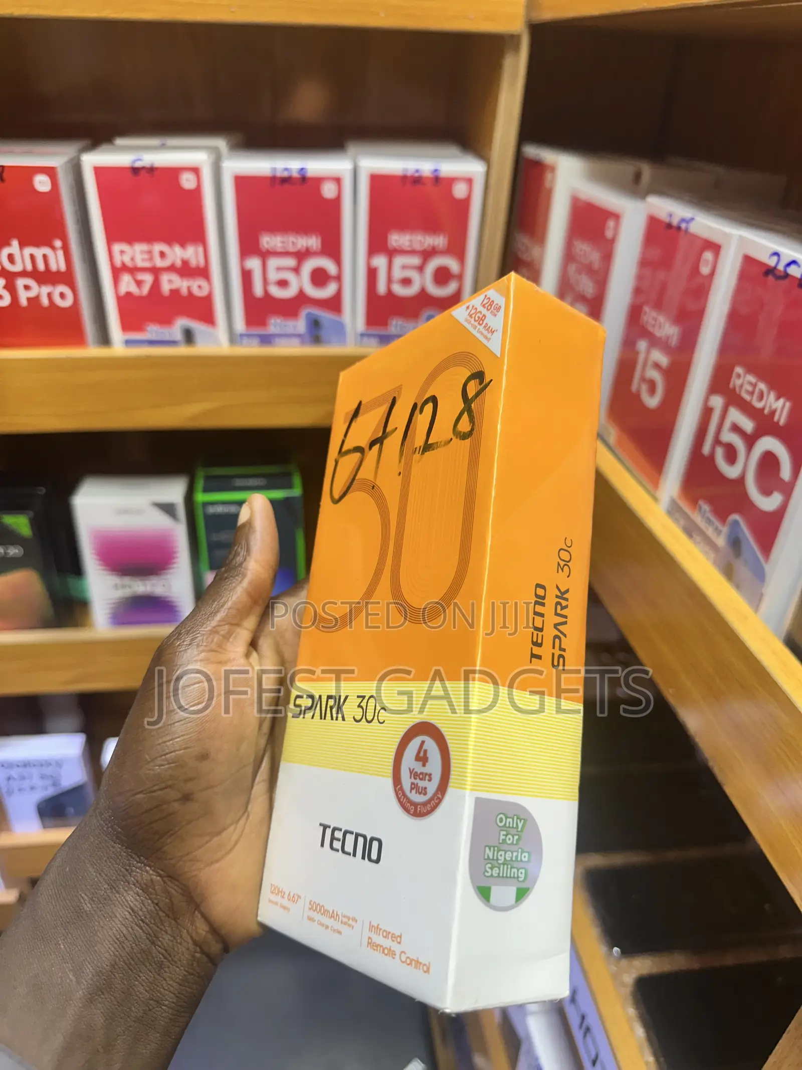 New Tecno Spark 30C 128 GB Black