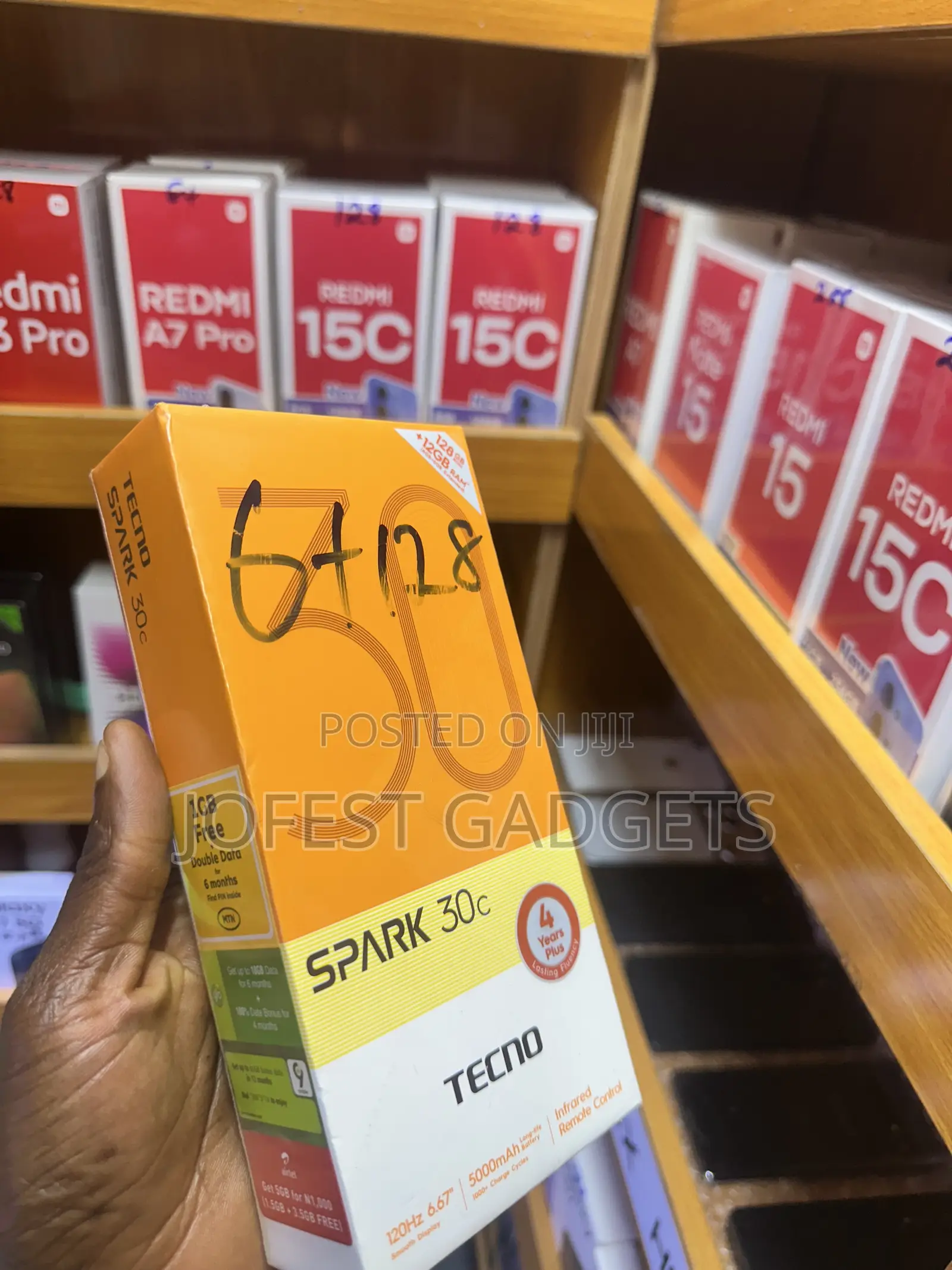 New Tecno Spark 30C 128 GB Black