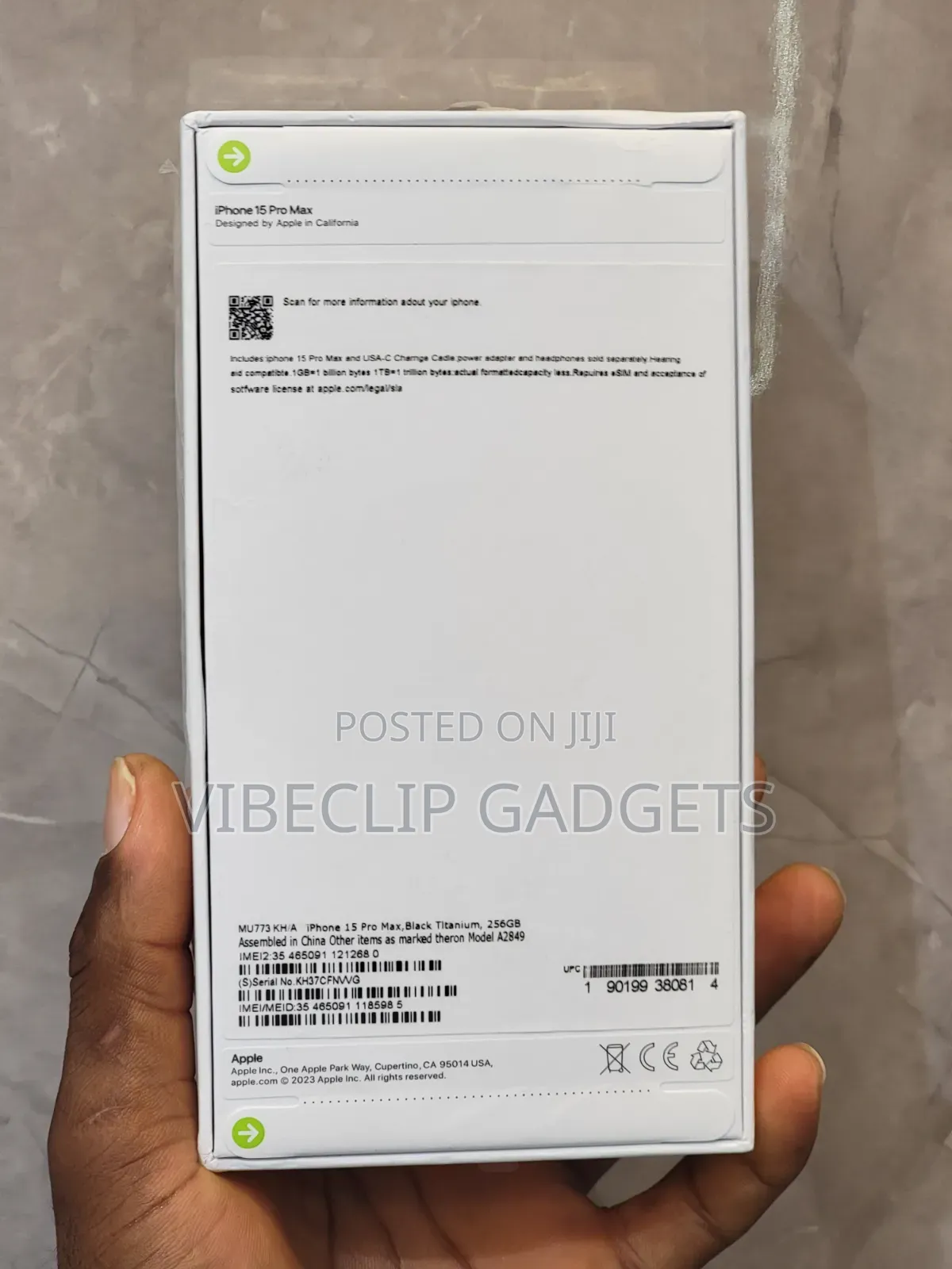 New Apple iPhone 15 Pro Max 256 GB Black