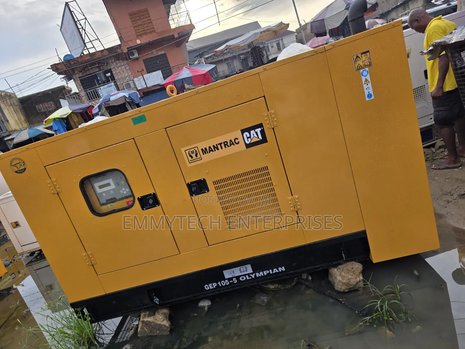 100kva Cat Diesel Soundproof Generator 100%copper Coil