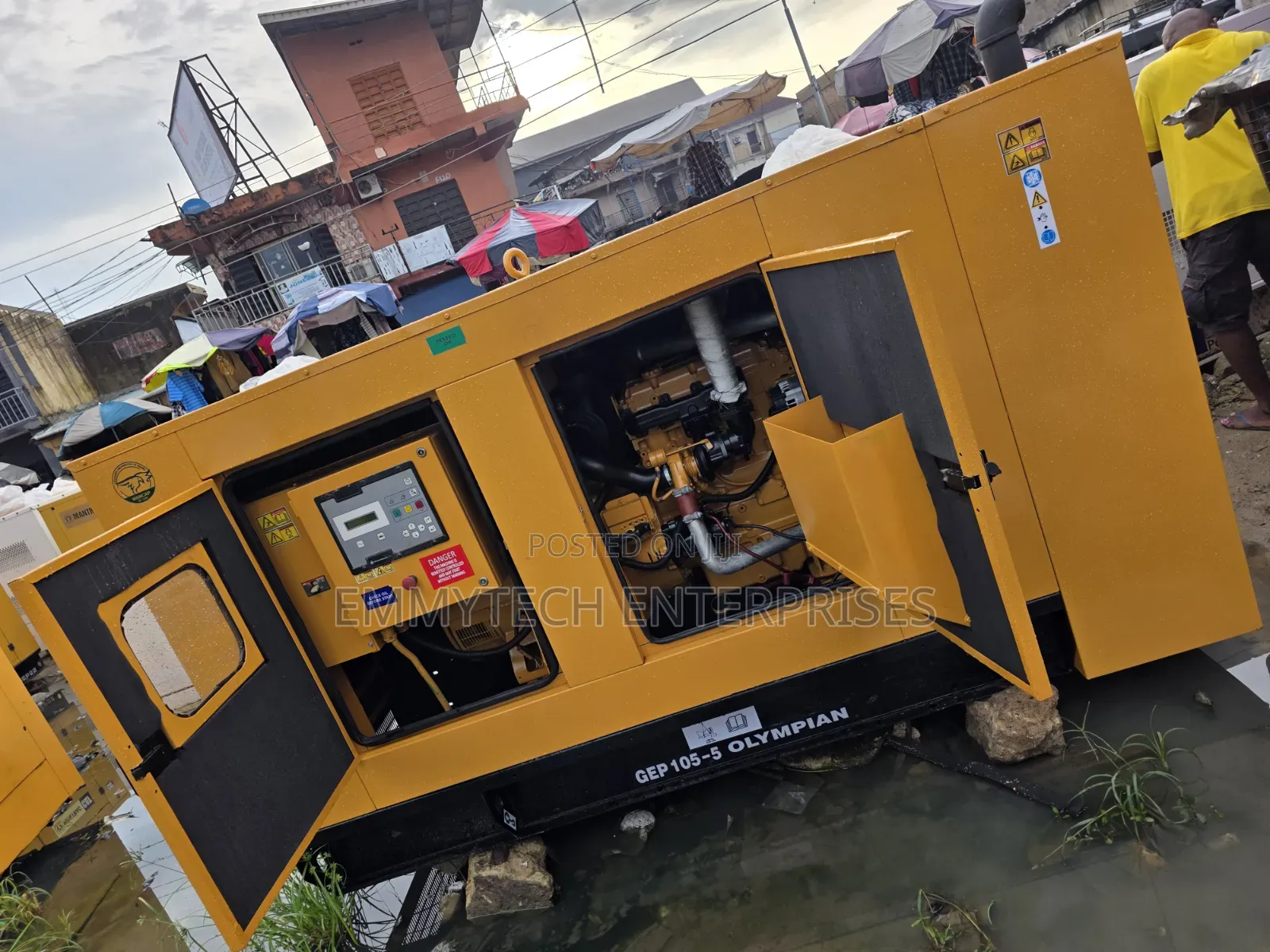 100kva Cat Diesel Soundproof Generator 100%copper Coil