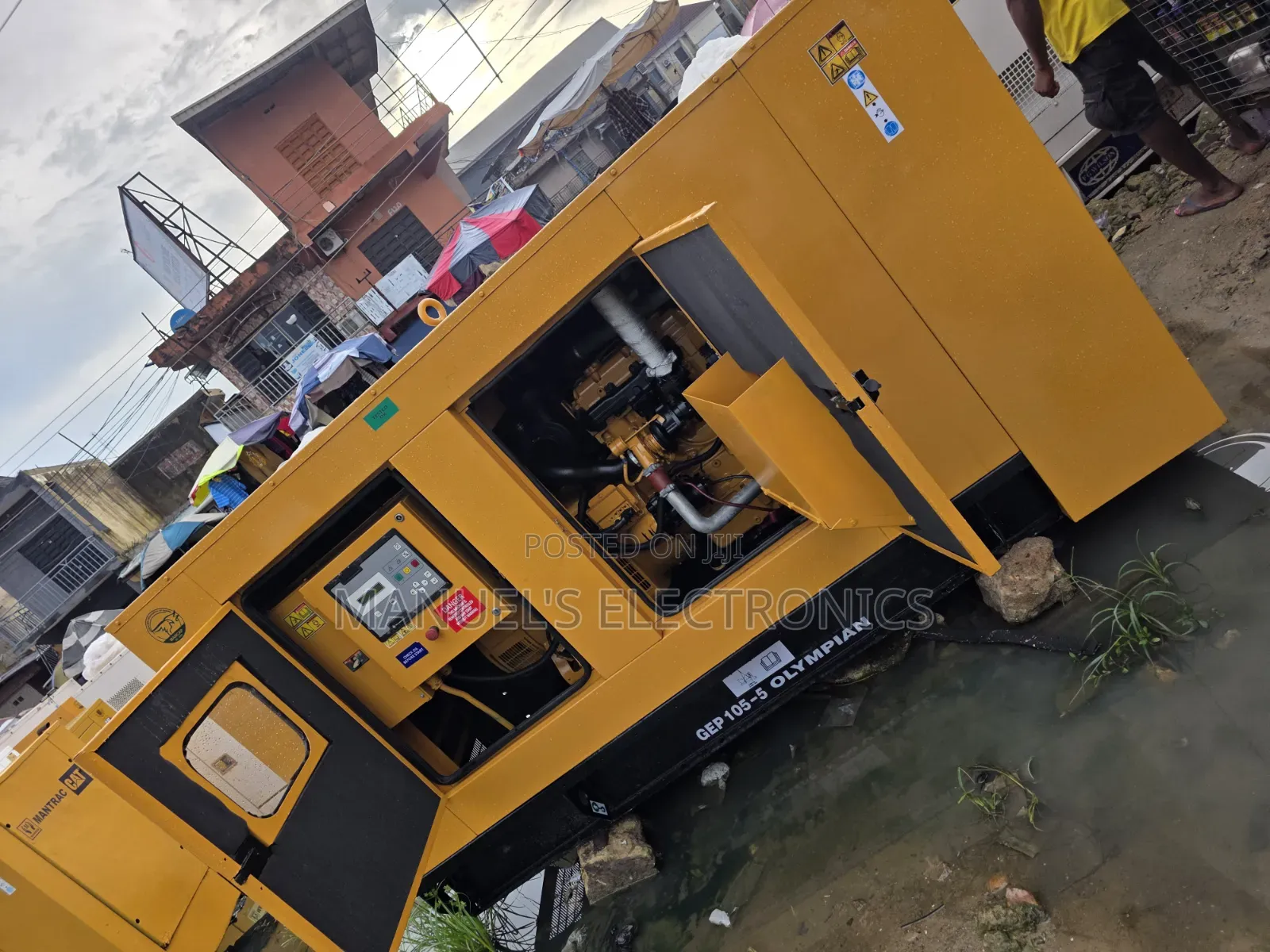 Used 100kva Cat Diesel Soundproof Generator 1years Wty