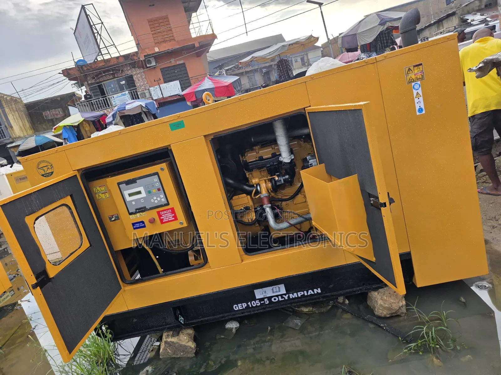 Used 100kva Cat Diesel Soundproof Generator 1years Wty