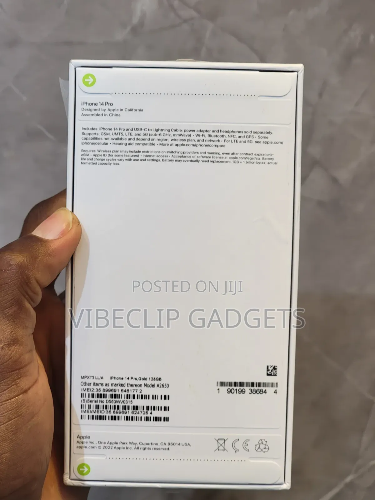 New Apple iPhone 14 Pro 128 GB Gold