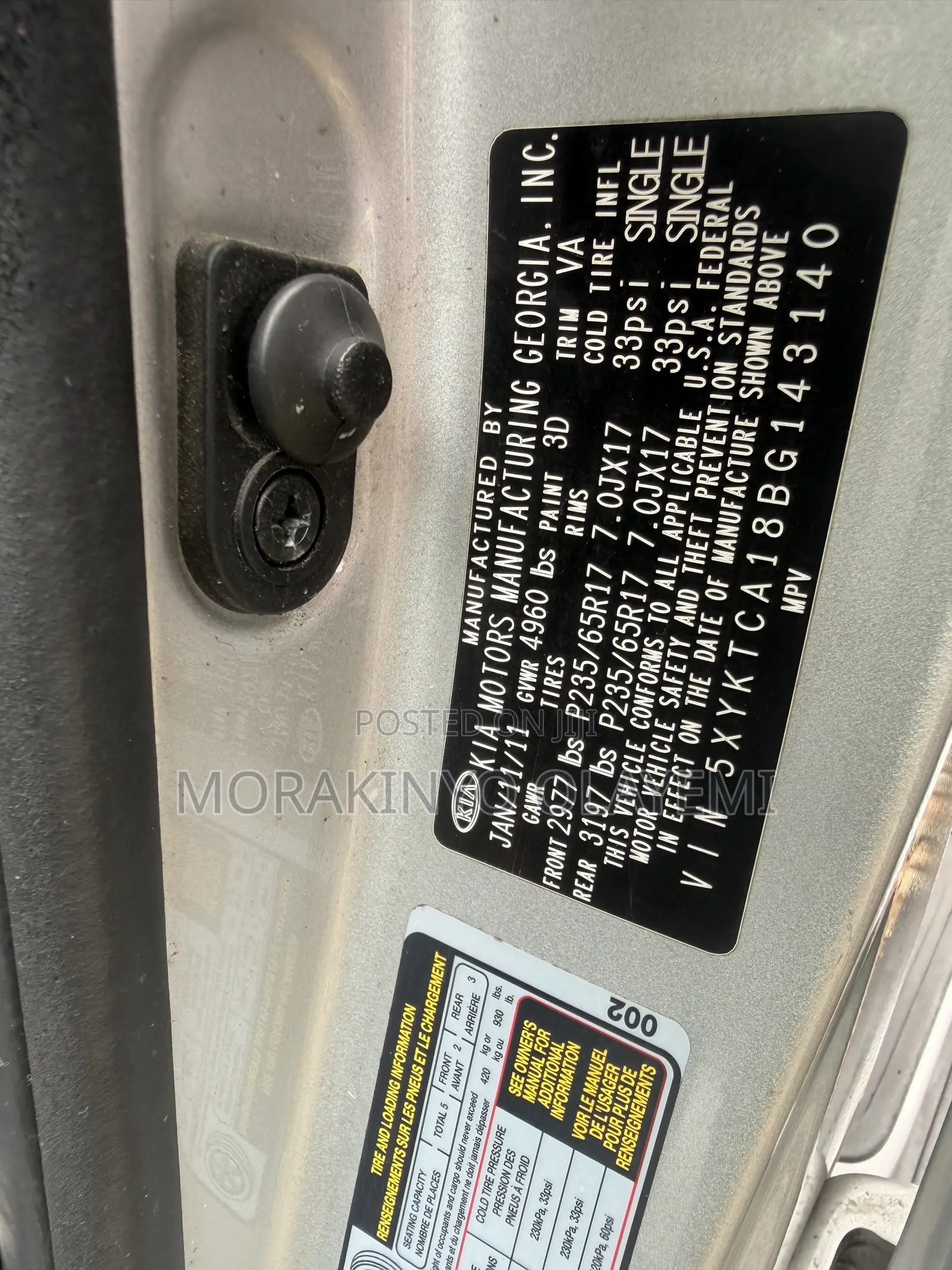 Kia Sorento EX 2012 Silver