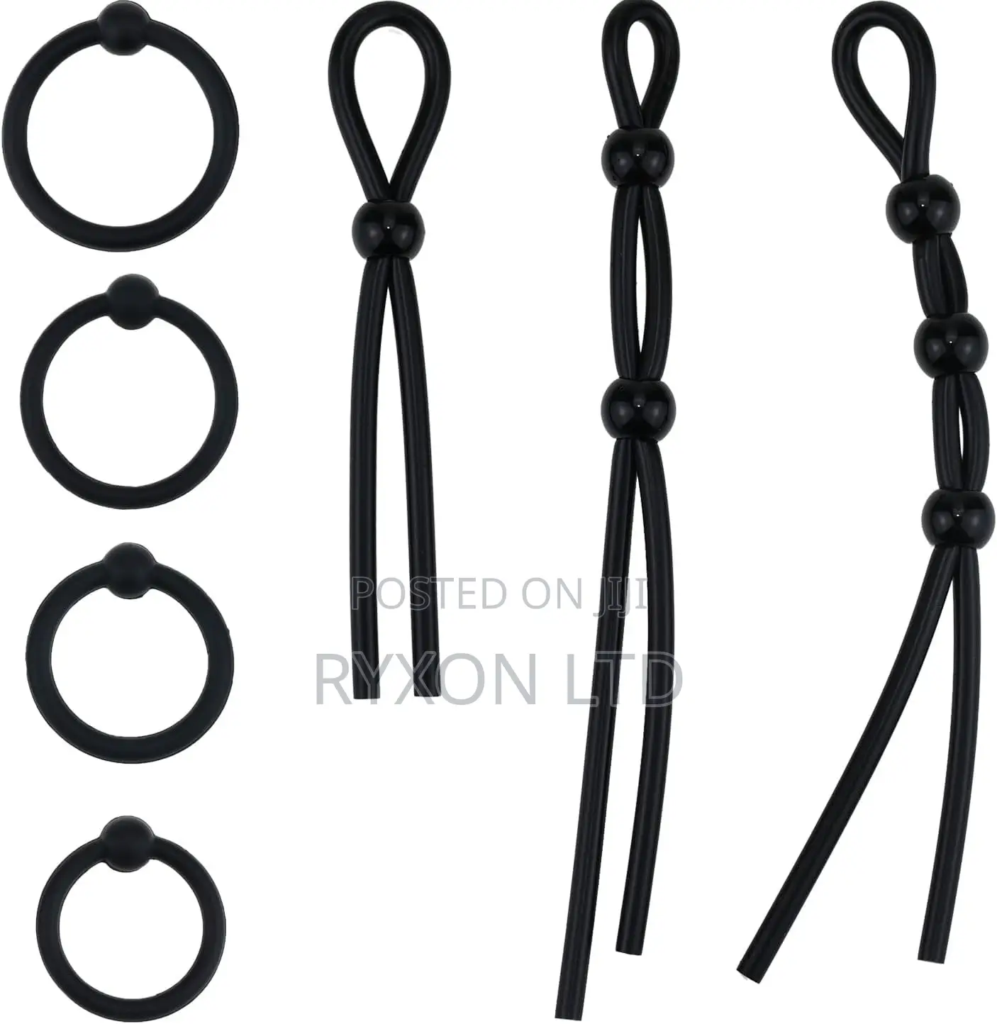 Cock Ring Adjustable Male Penis Ring Silicone 7 Different Sizes