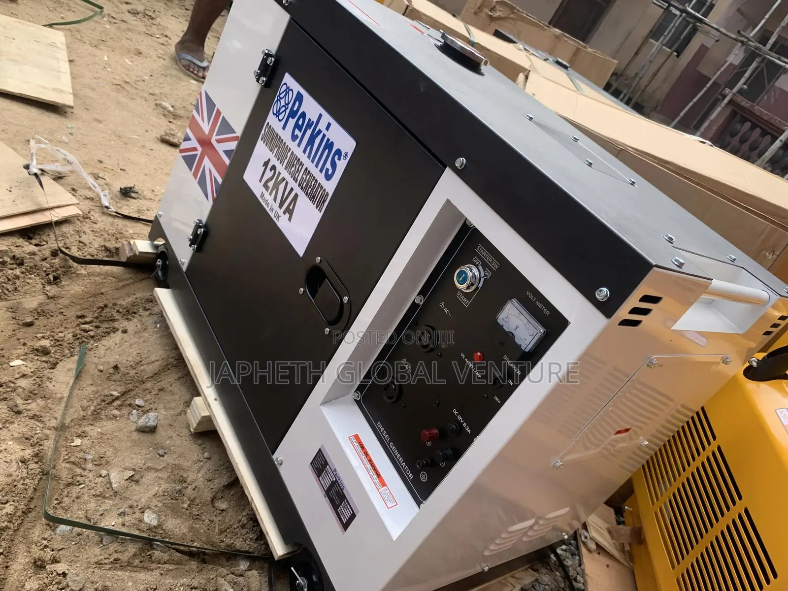 Original Perkins 12KVA Generator With Low Noise Operation
