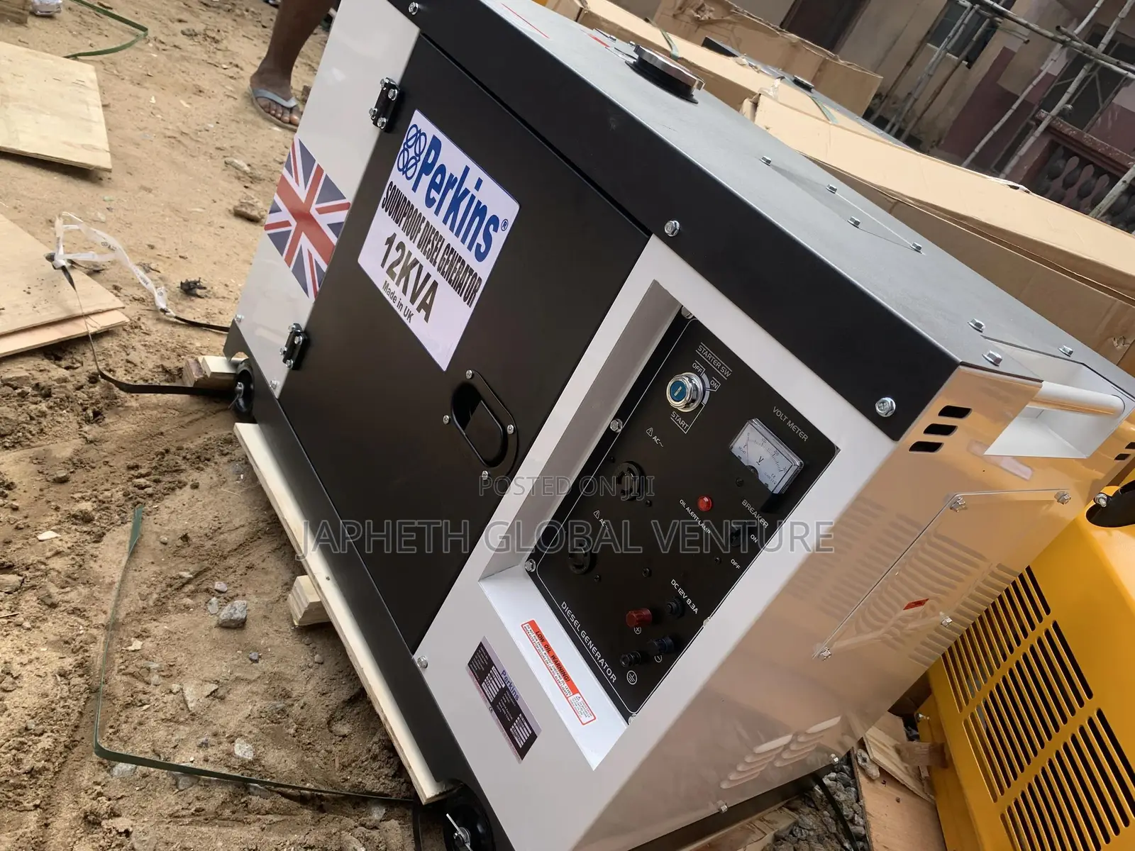 Original Perkins 12KVA Generator With Low Noise Operation