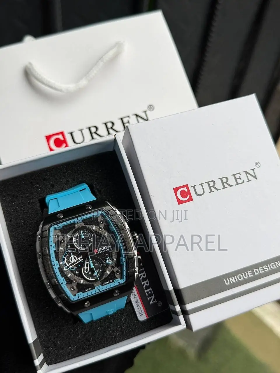 Curren Luxury Men’s Silicone Strap Quartz Wristwatch