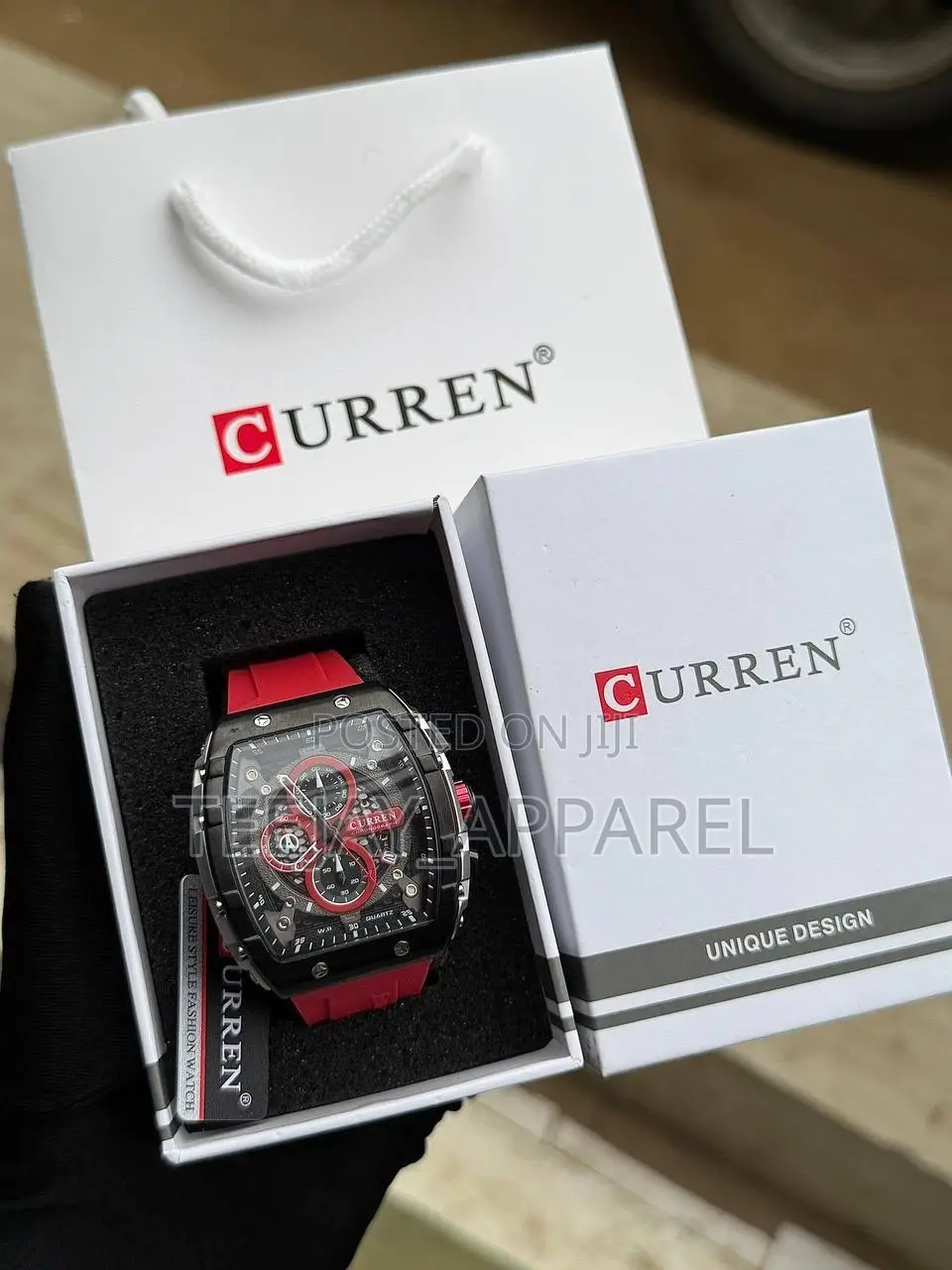 Curren Luxury Men’s Silicone Strap Quartz Wristwatch