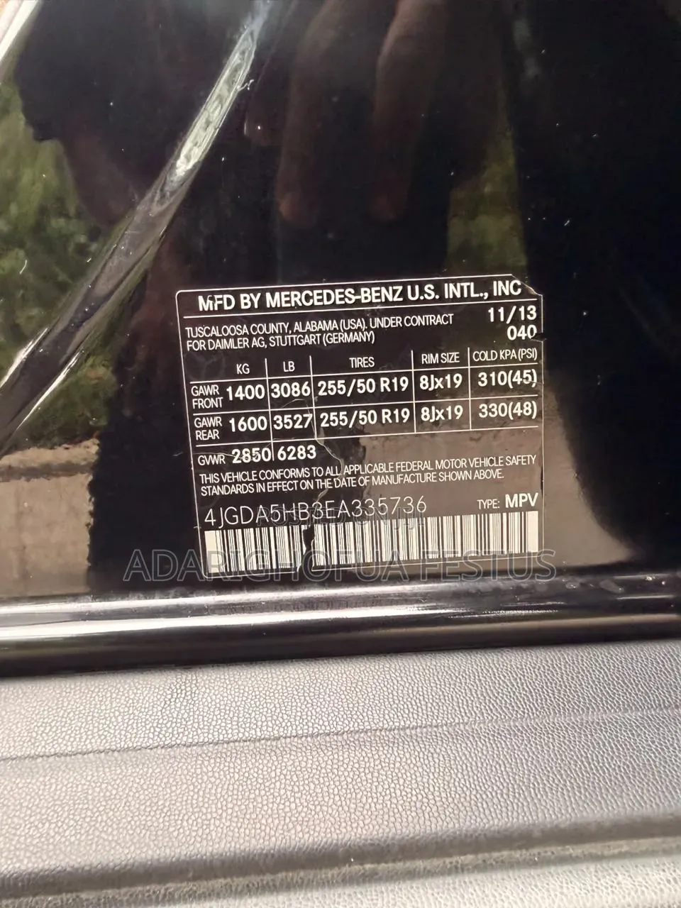 Mercedes-Benz M Class 2014 Black