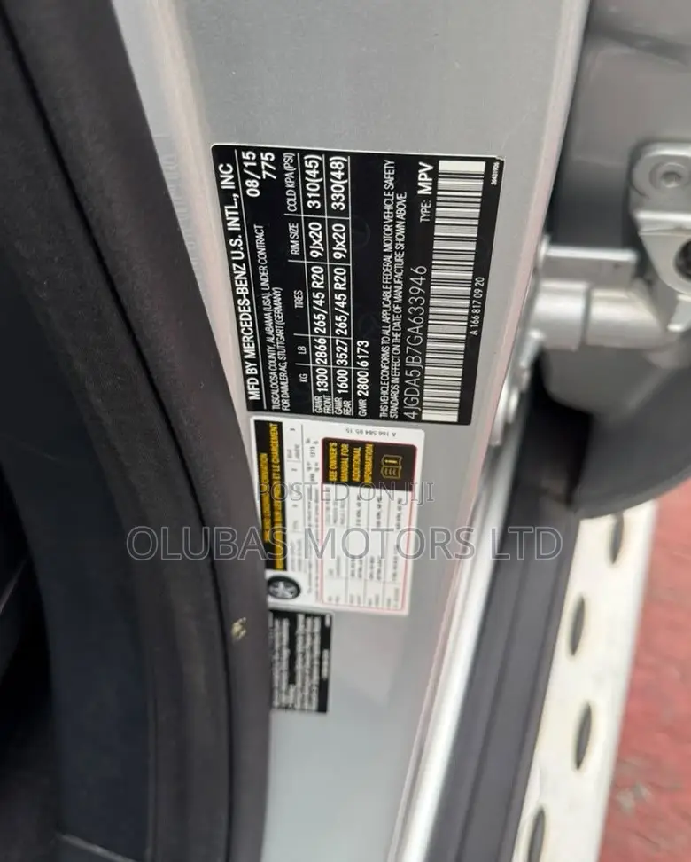 Mercedes-Benz GLE-Class GLE 320 4MATIC 2016 Silver