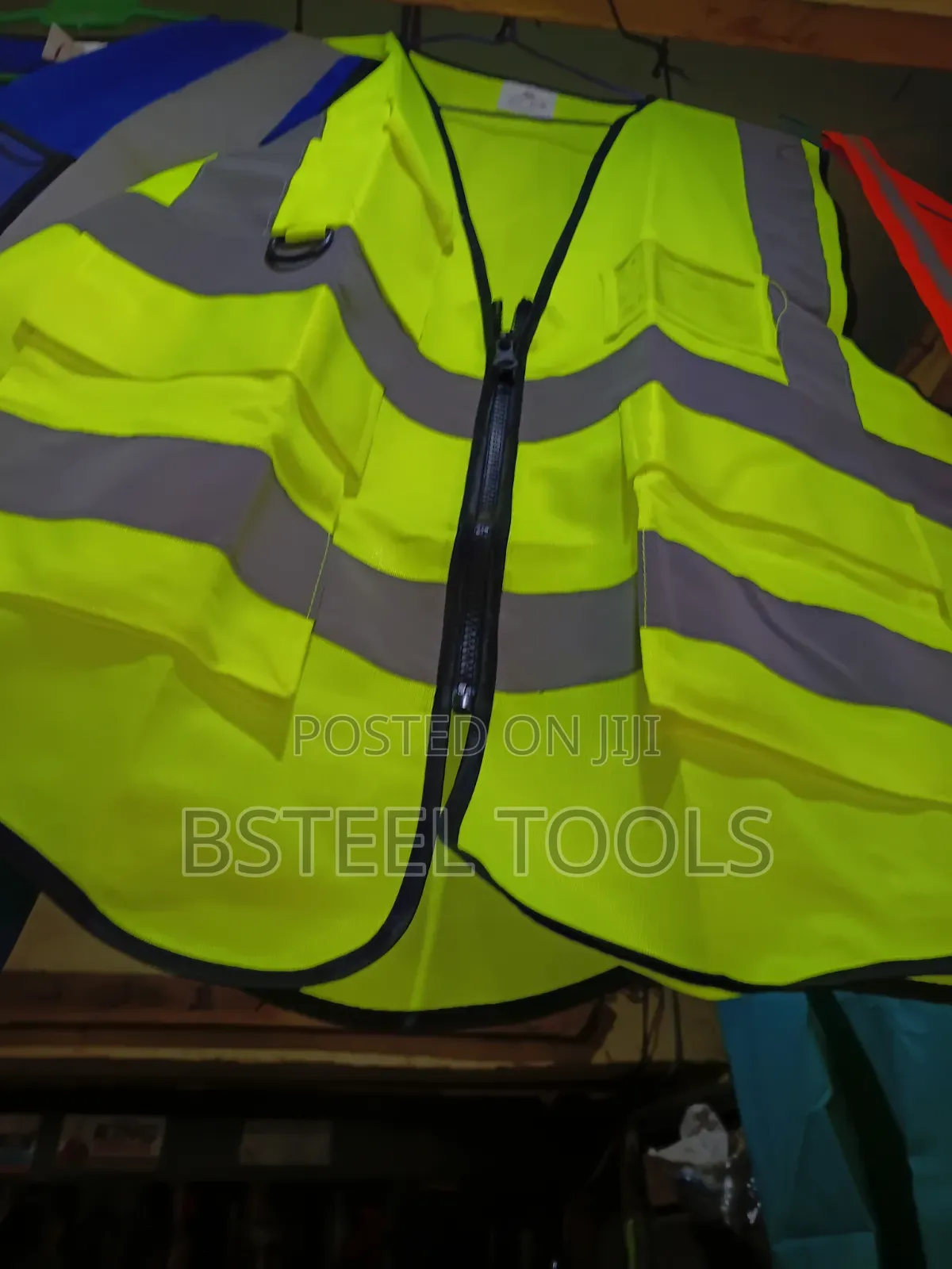 Two-Pocket Reflective Safety Jacket – High Visibility Work Vest