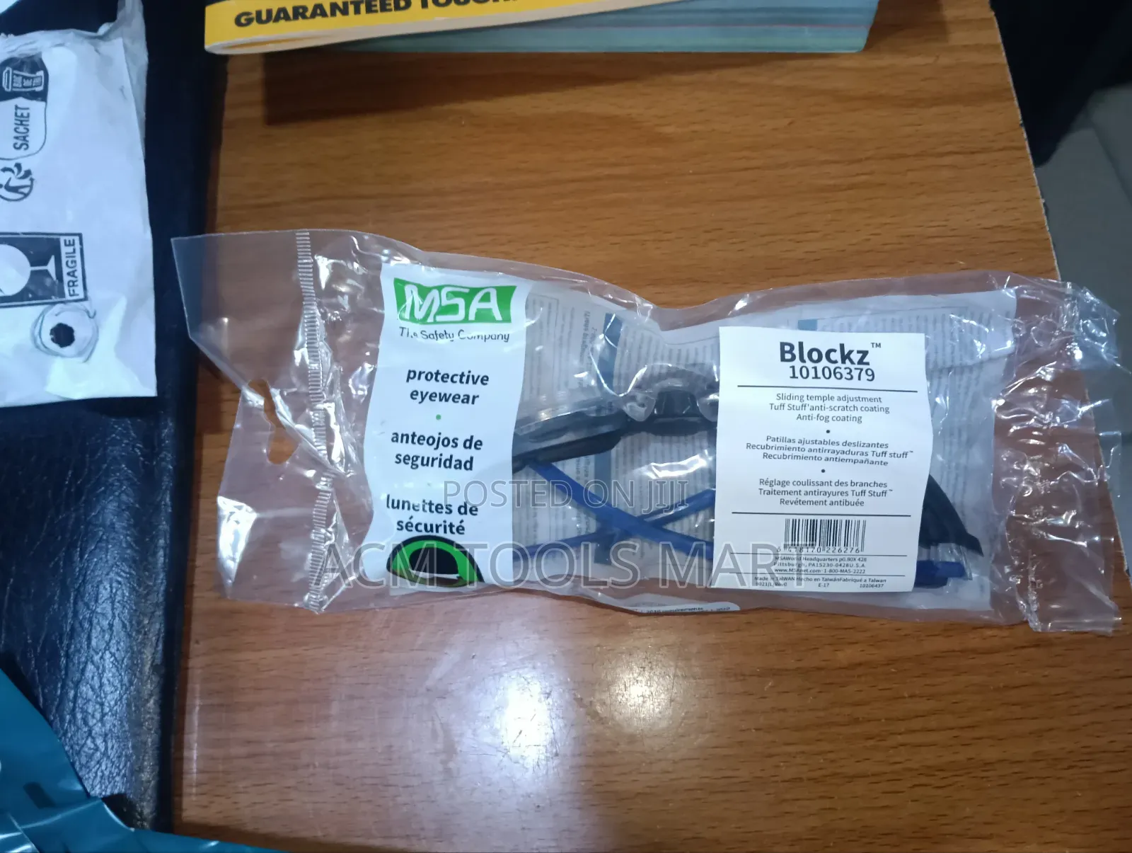 MSA Blockz 10106379 Clear Safety Glasses | Anti-Fog Protective Eyewear