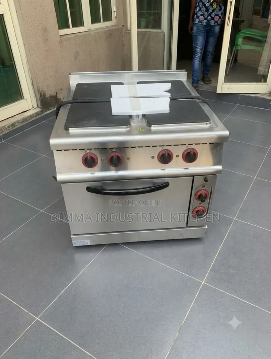 Industrial Hot Plate 4 Burner/Electric With Oven