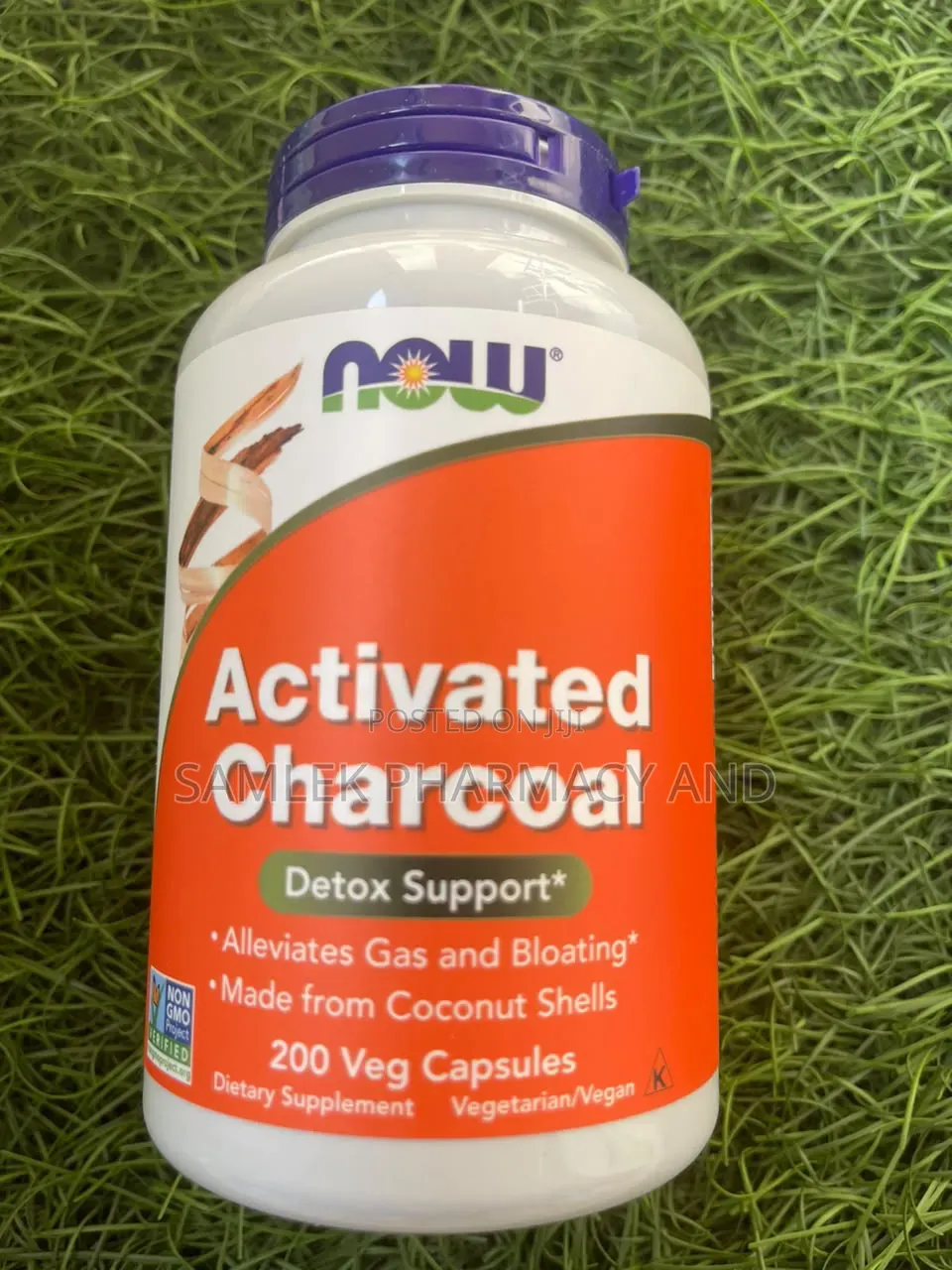 Now Foods Activated Charcoal (Alleviates Gas and Bloating) -200vegcaps