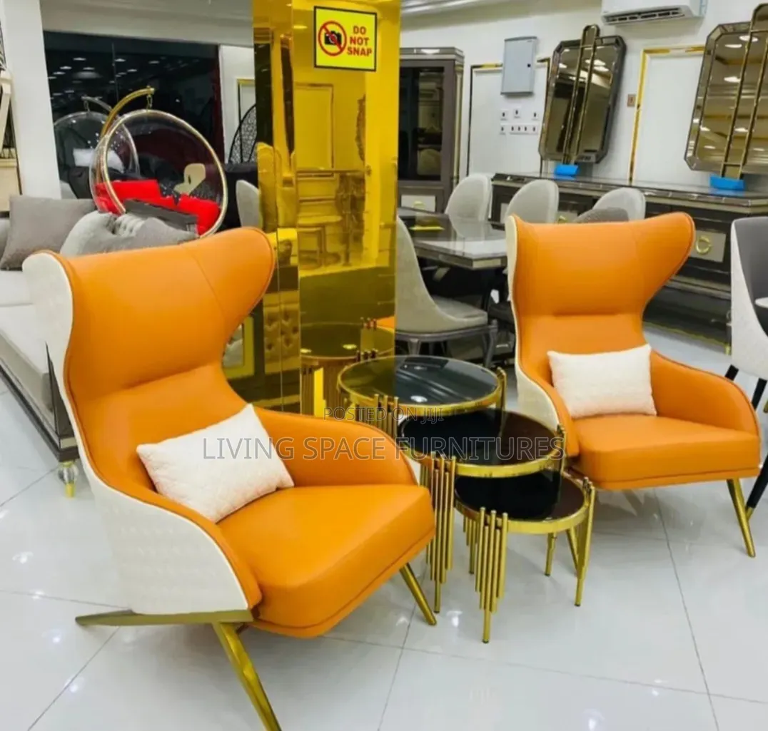 Executive Me and You Accent Chairs With 3in1 Side Stools