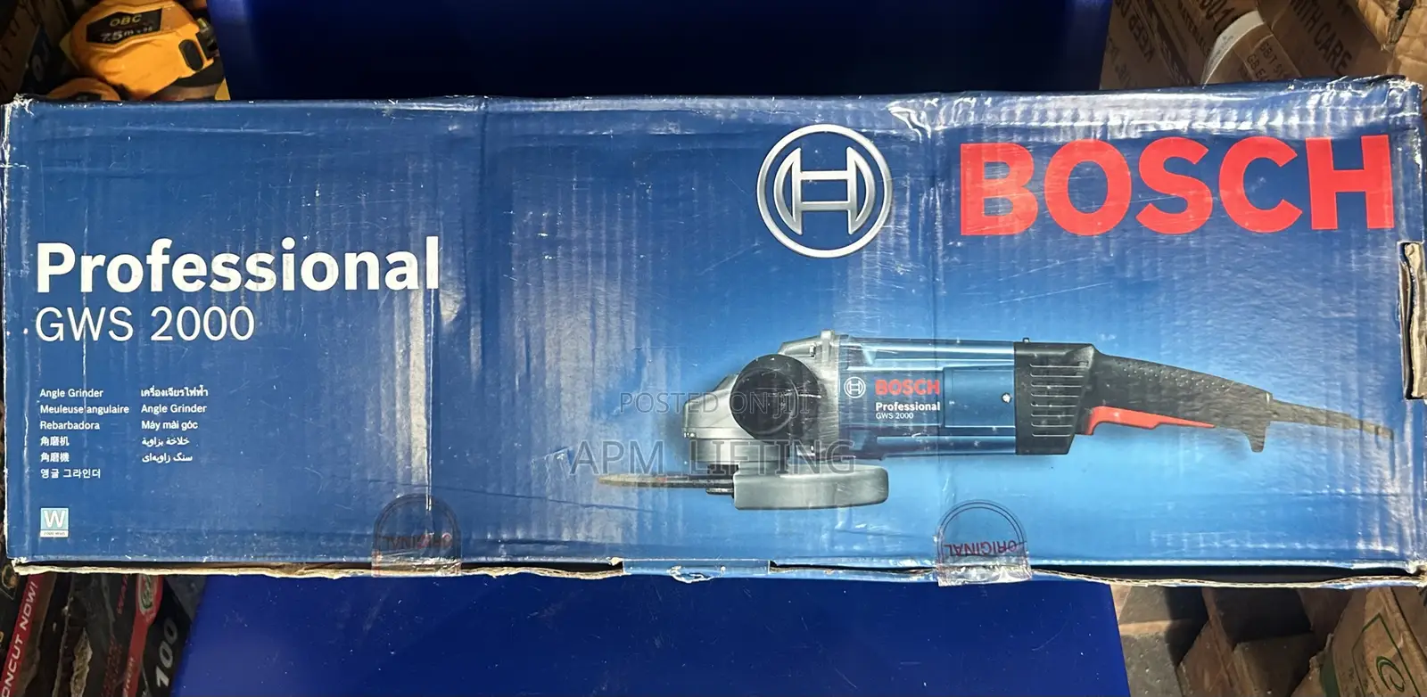Bosch GWS 2000 Professional Angle Grinder 9”inches Filling Machine