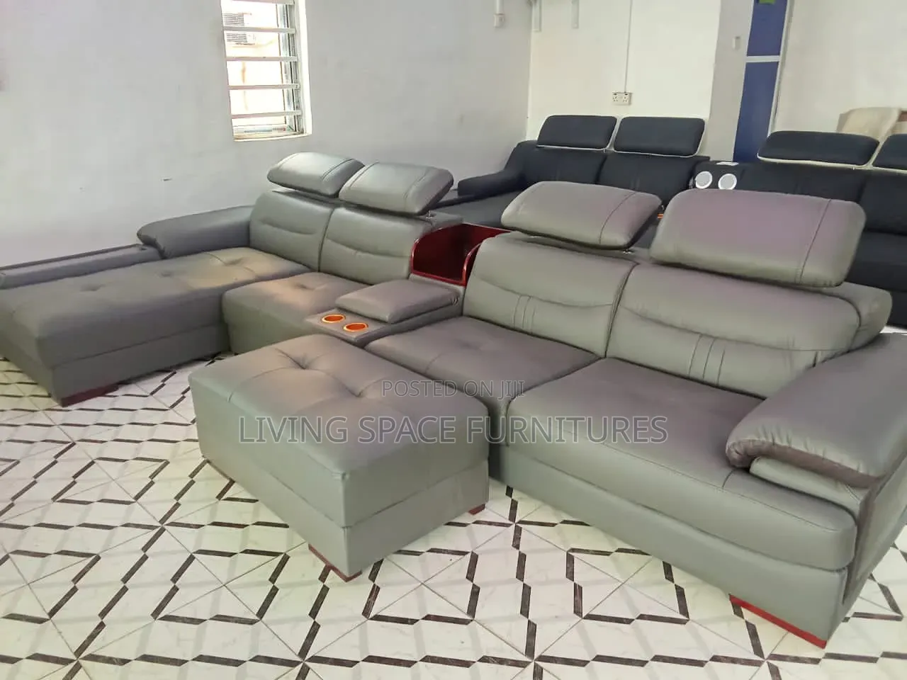 L Shape Sofa Chairs With Single Seater Full Set